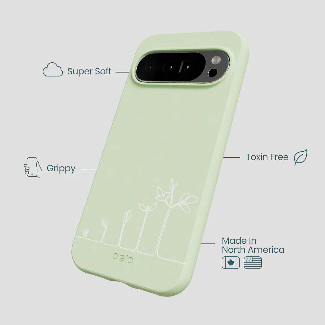 Sage Green Grow and Flourish Google Pixel 10 Pro XL Case - Image 3