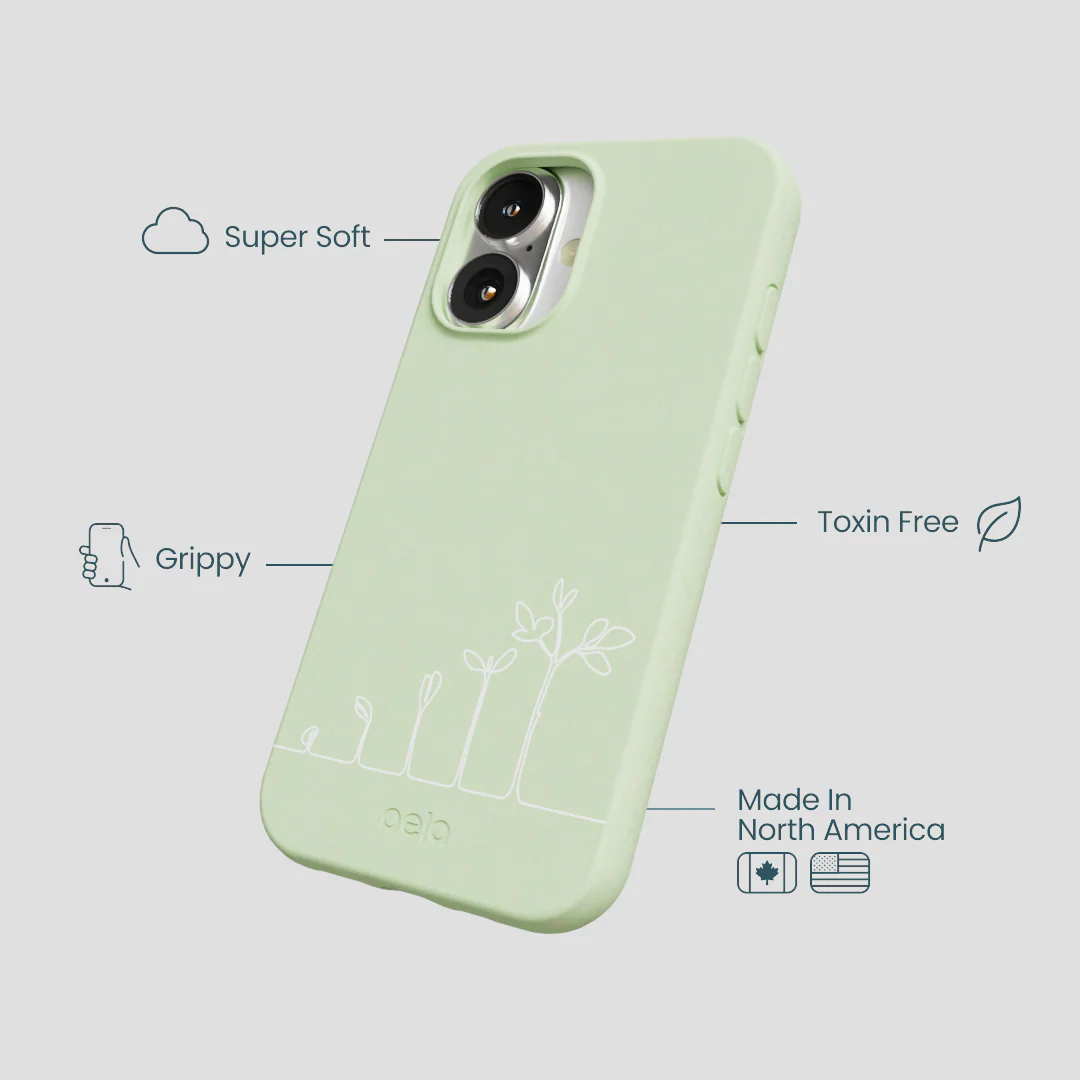 Sage Green Grow and Flourish iPhone 16 Case - Image 4