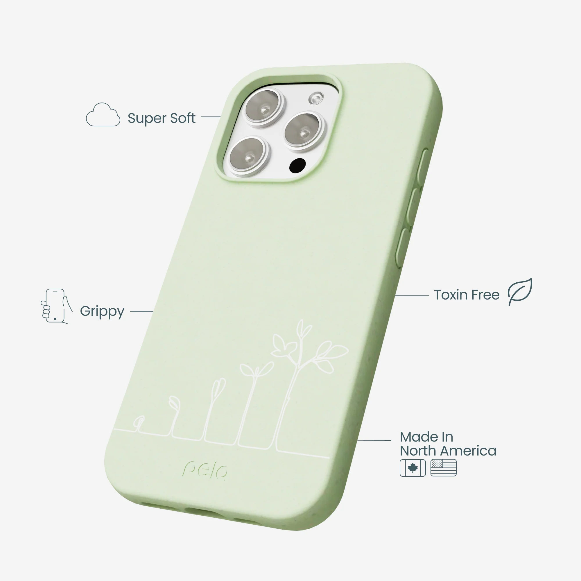 Sage Green Grow and Flourish iPhone 16 Pro Max Case - Image 4
