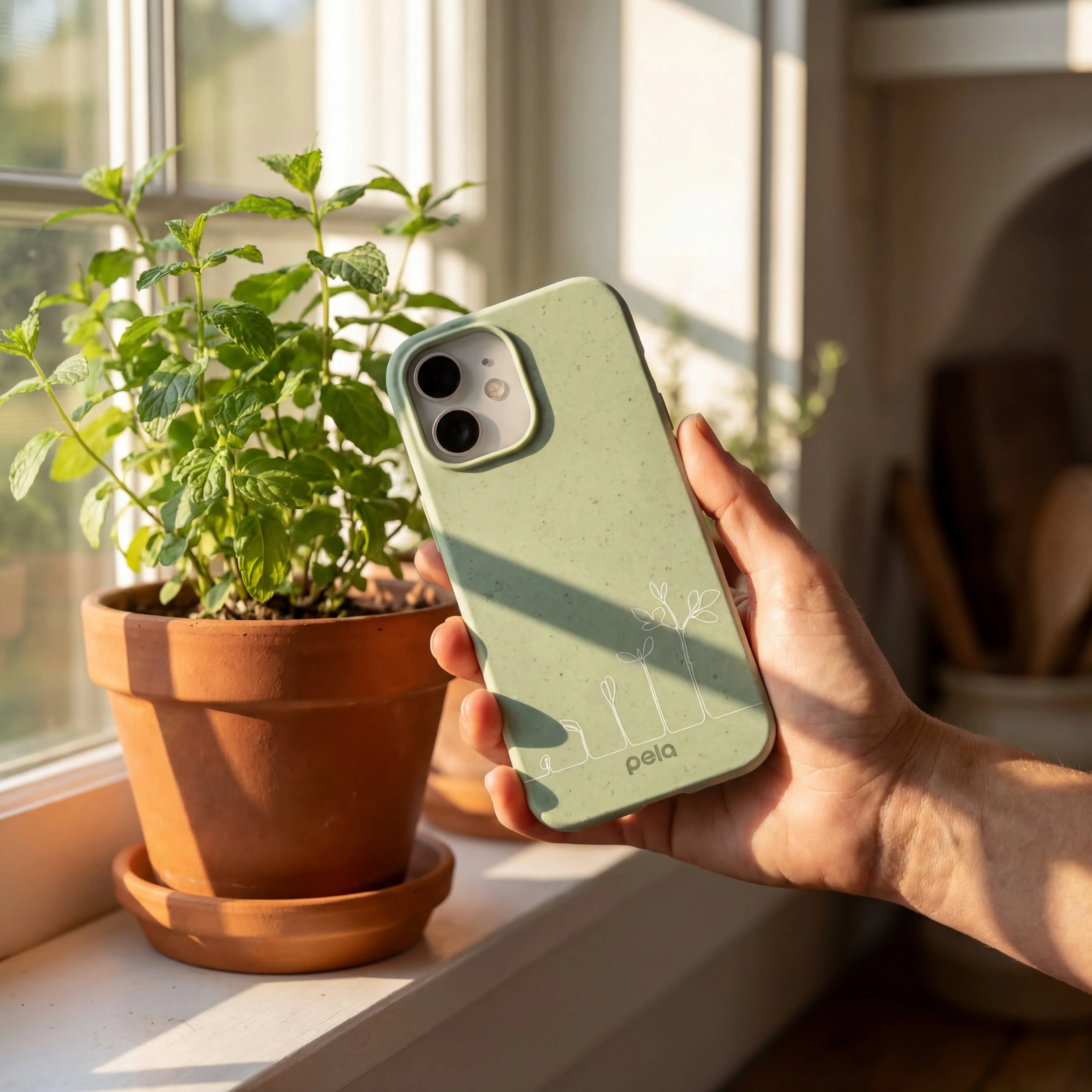 Sage Green Grow and Flourish iPhone 17 Case - Image 2