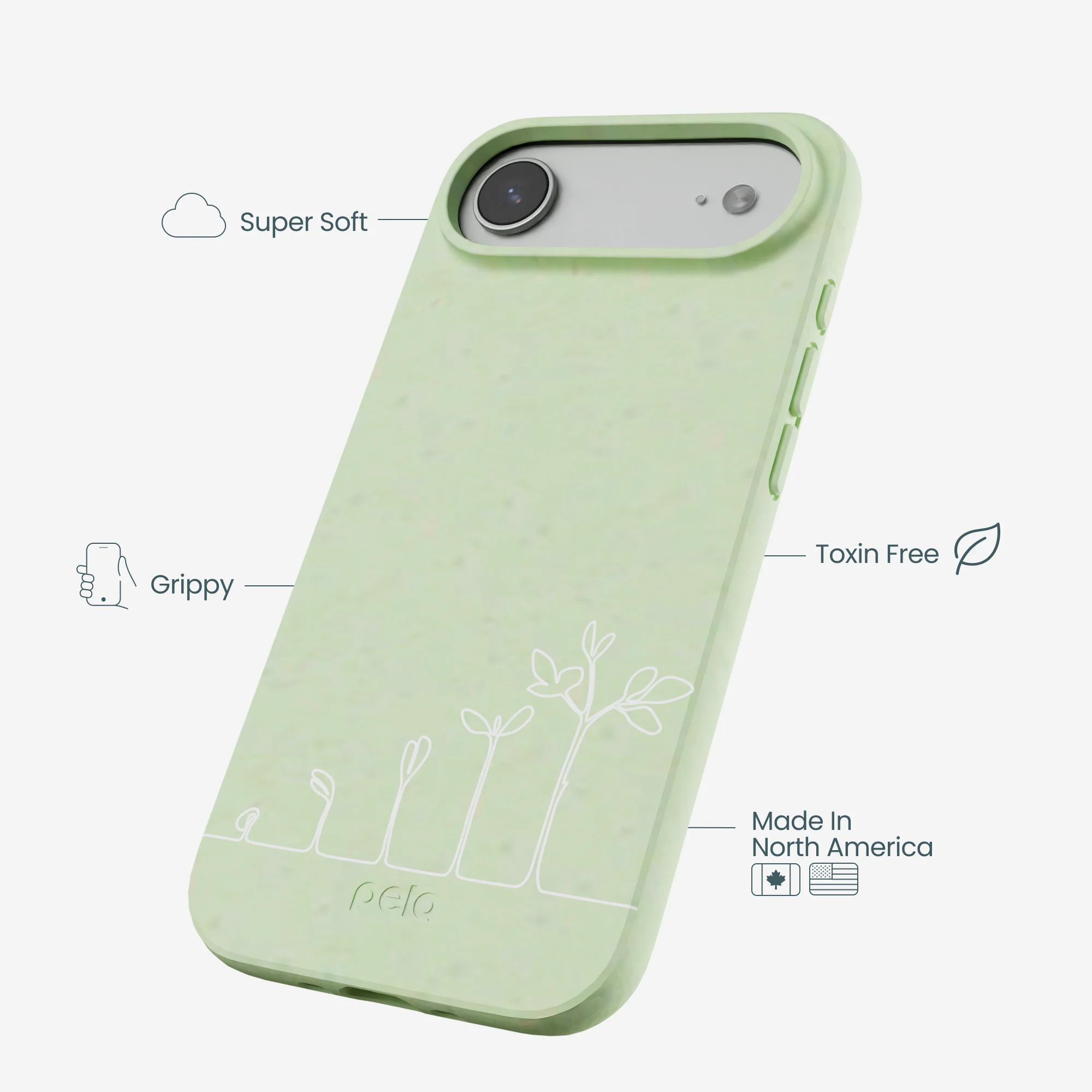 Sage Green Grow and Flourish iPhone Air Case - Image 4