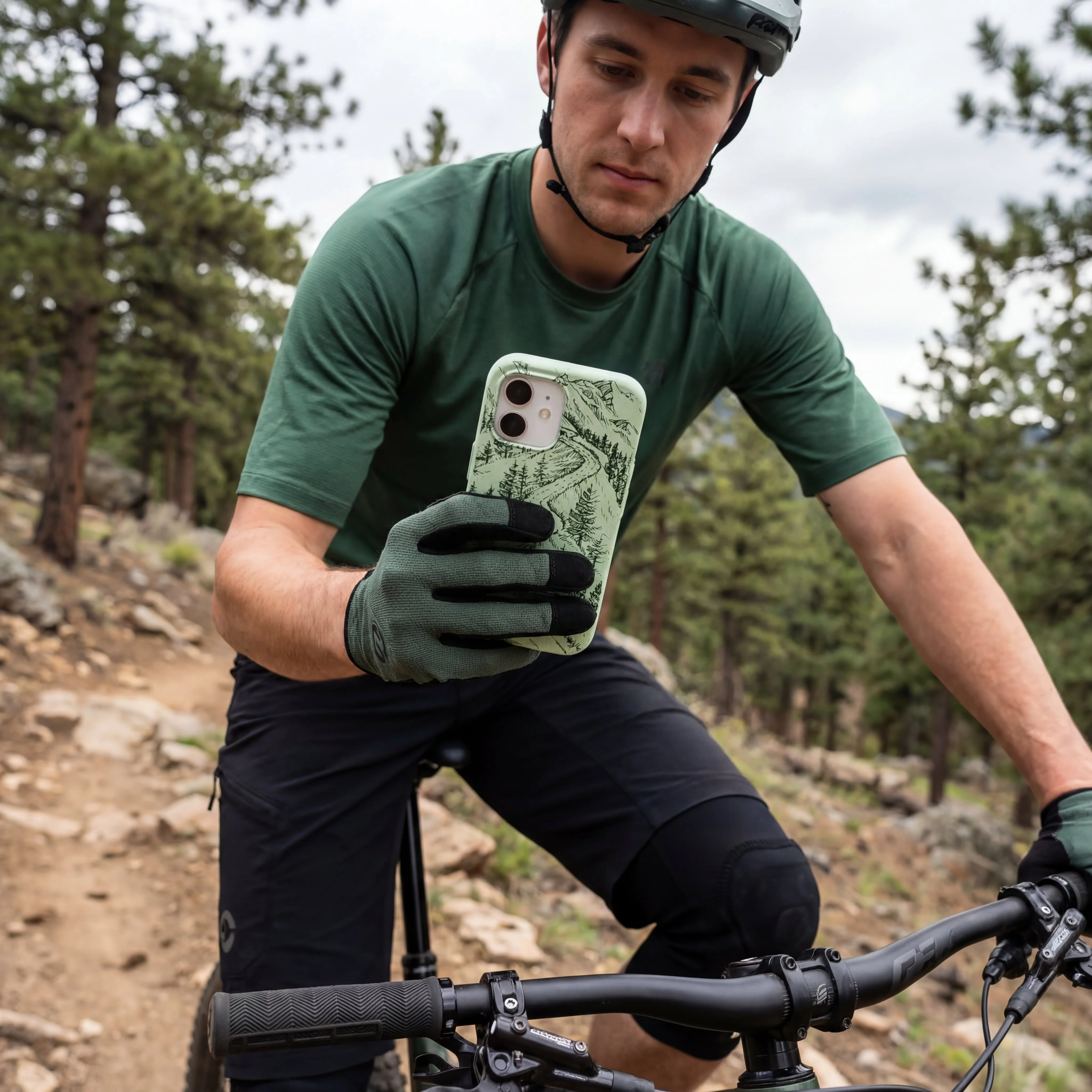 Sage Green Into the Mountains iPhone 16e/17e Case - Image 2