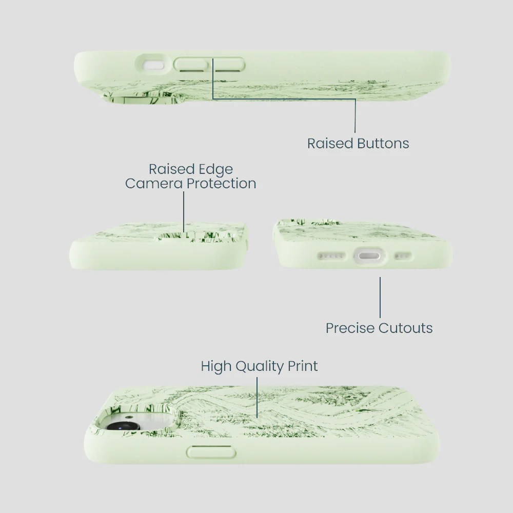 Sage Green Into the Mountains iPhone 16e/17e Case - Image 3