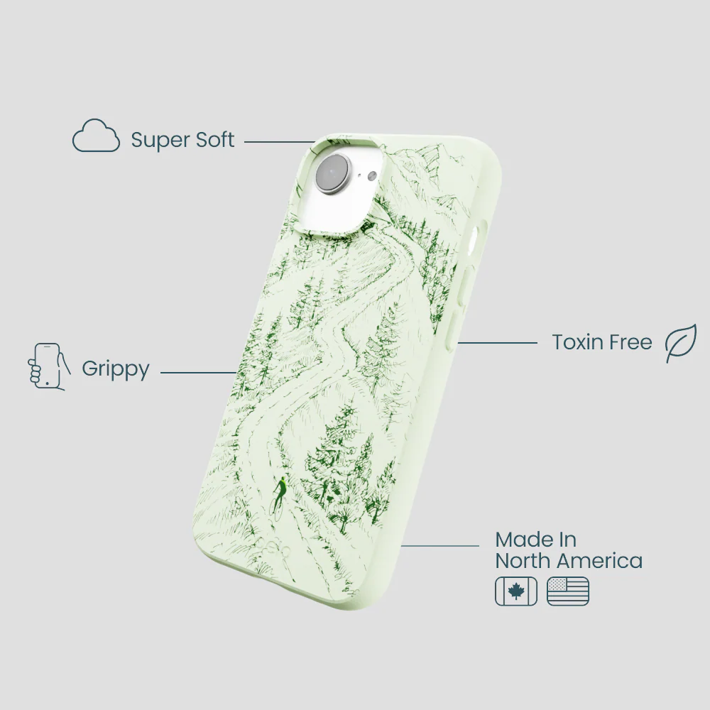 Sage Green Into the Mountains iPhone 16e/17e Case - Image 4