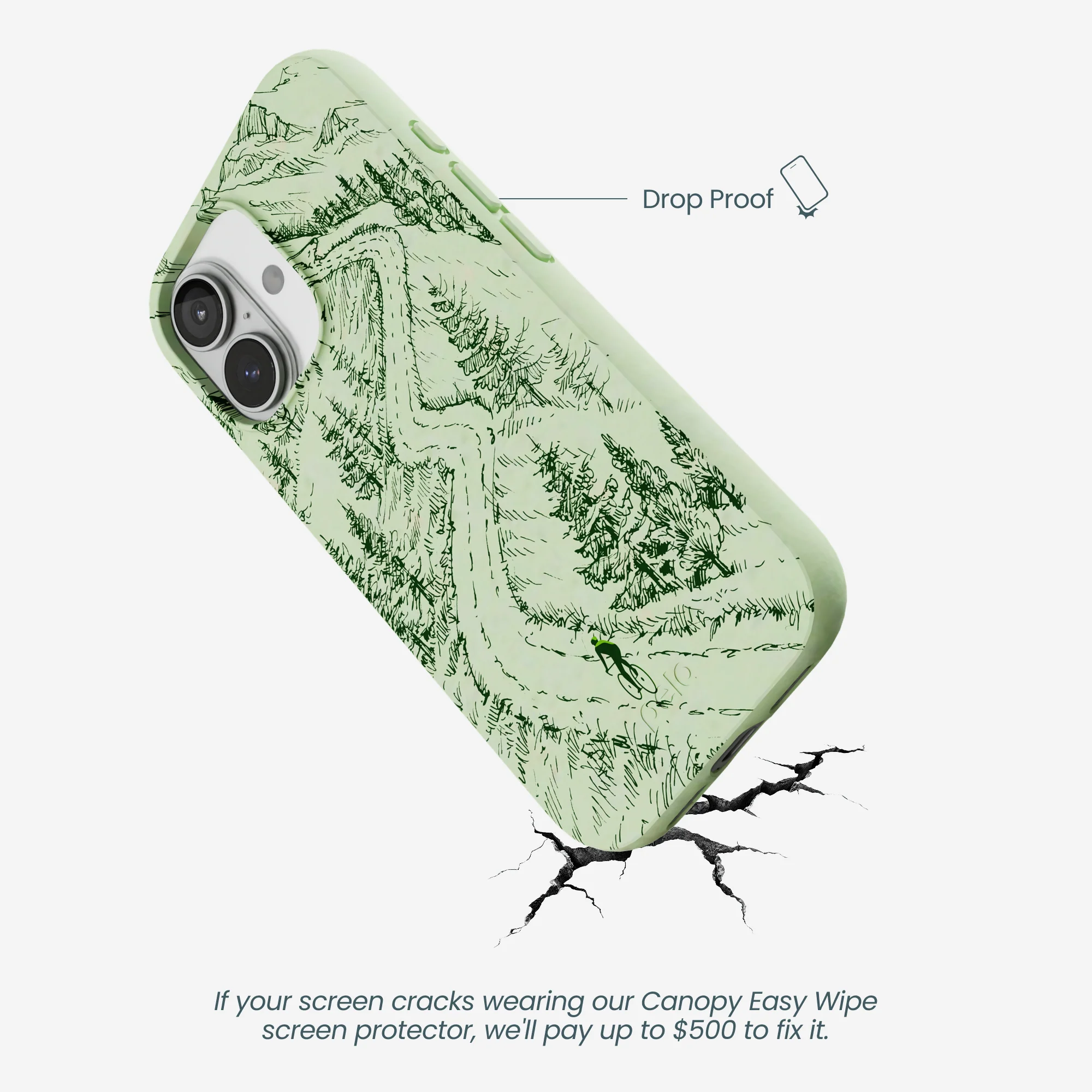 Sage Green Into the Mountains iPhone 17 Case - Image 5