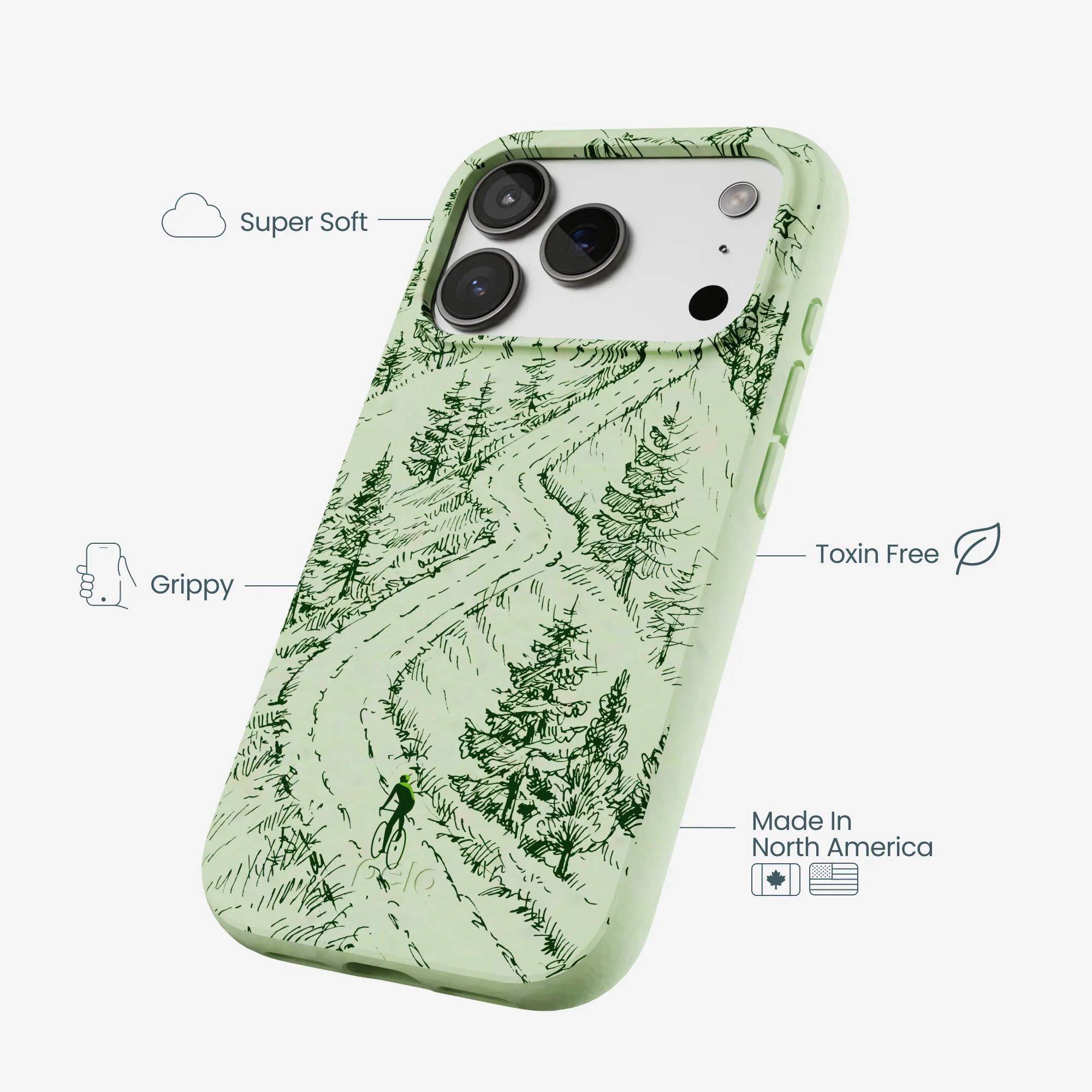 Sage Green Into the Mountains iPhone 17 Pro Case - Image 4