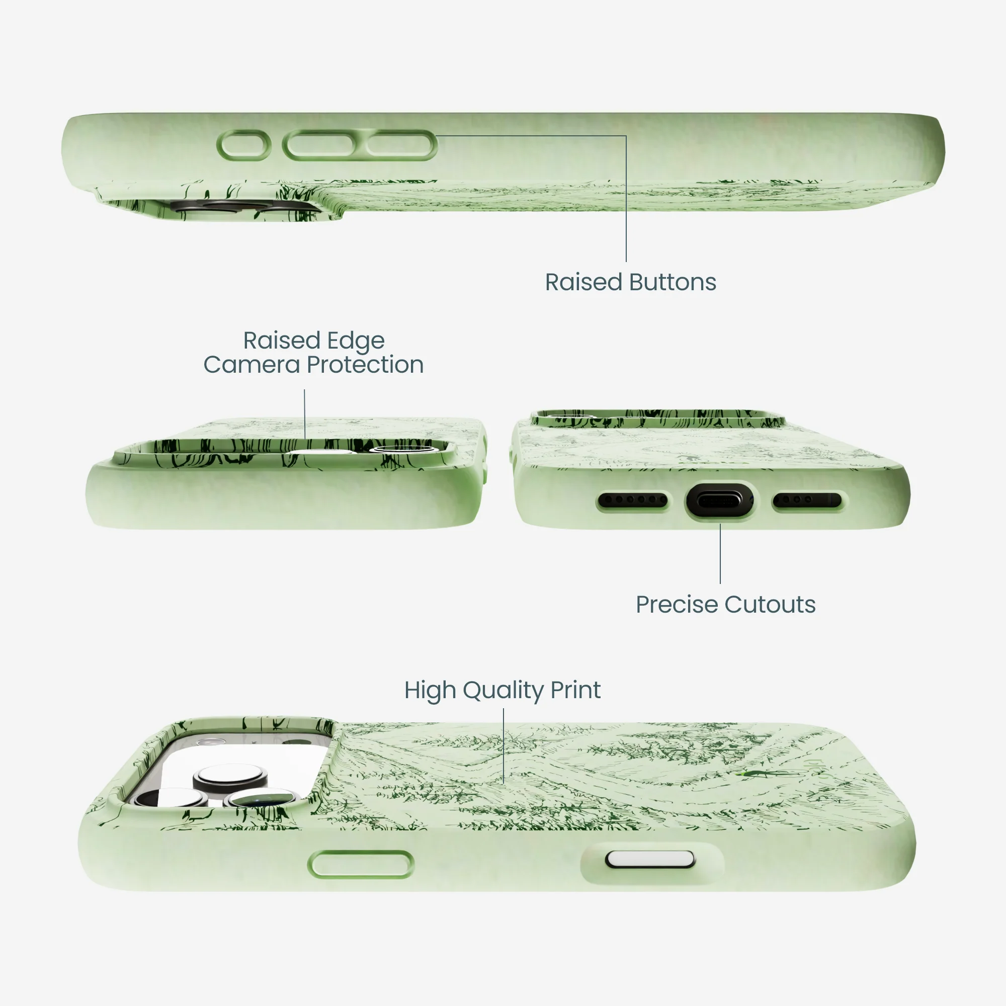 Sage Green Into the Mountains iPhone 17 Pro Max Case - Image 3