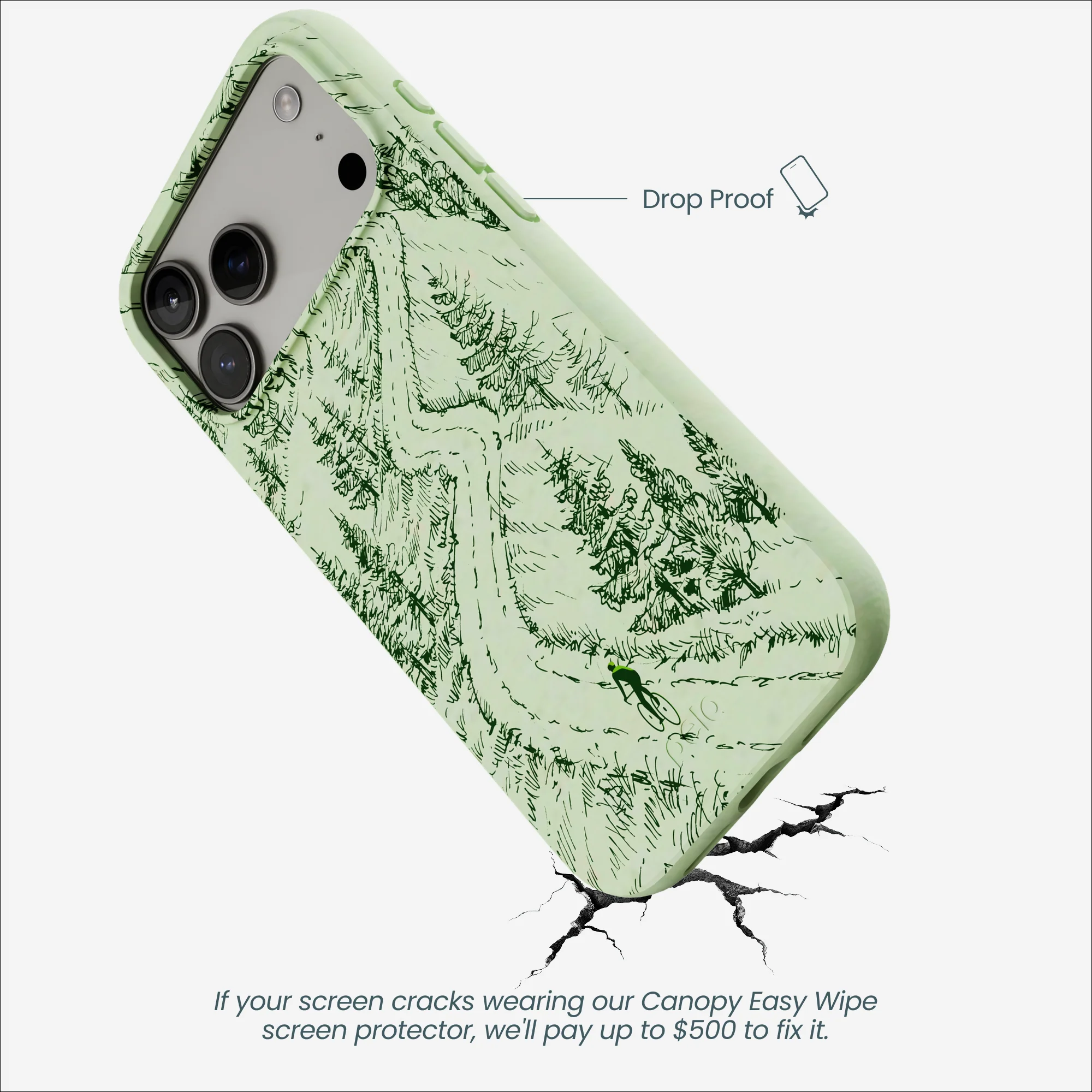 Sage Green Into the Mountains iPhone 17 Pro Max Case - Image 5