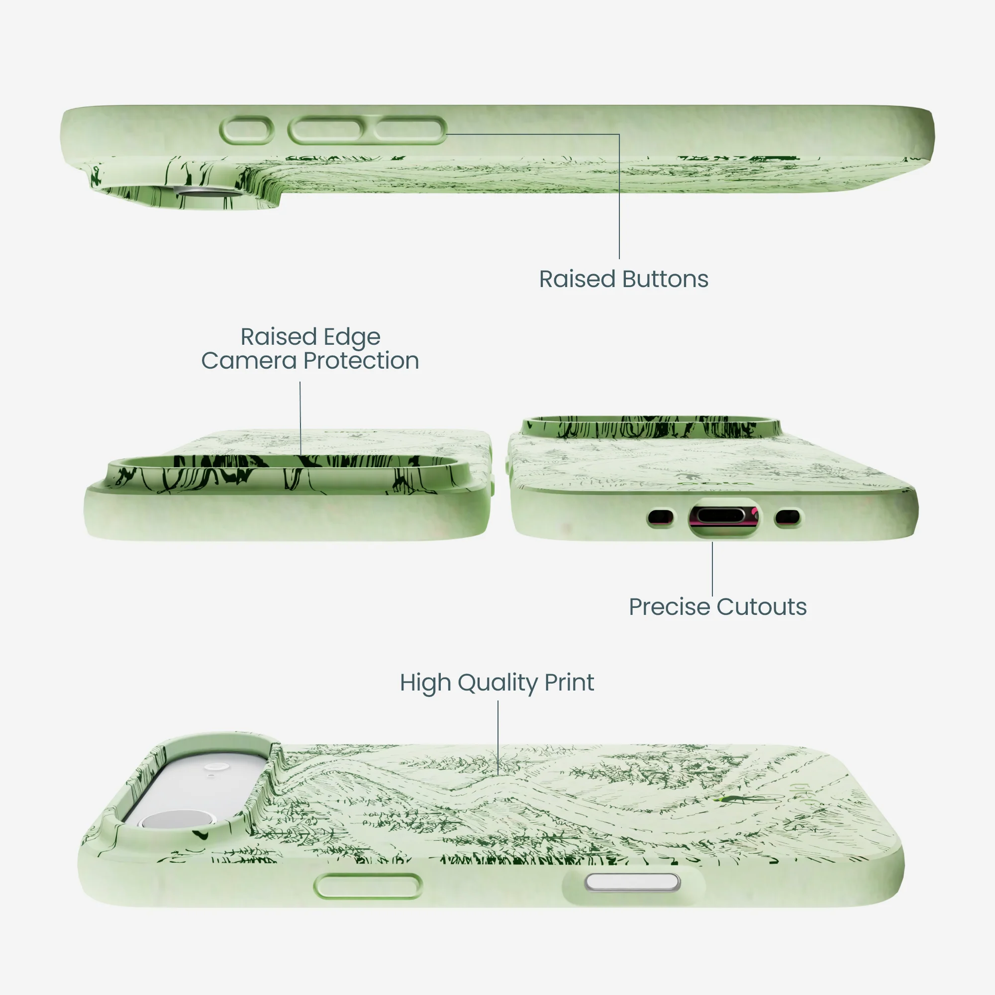 Sage Green Into the Mountains iPhone Air Case - Image 3