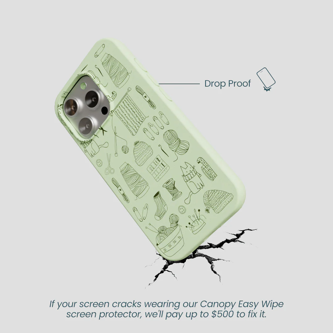 Sage Green Knit Nook iPhone 16 Pro Case - Image 5