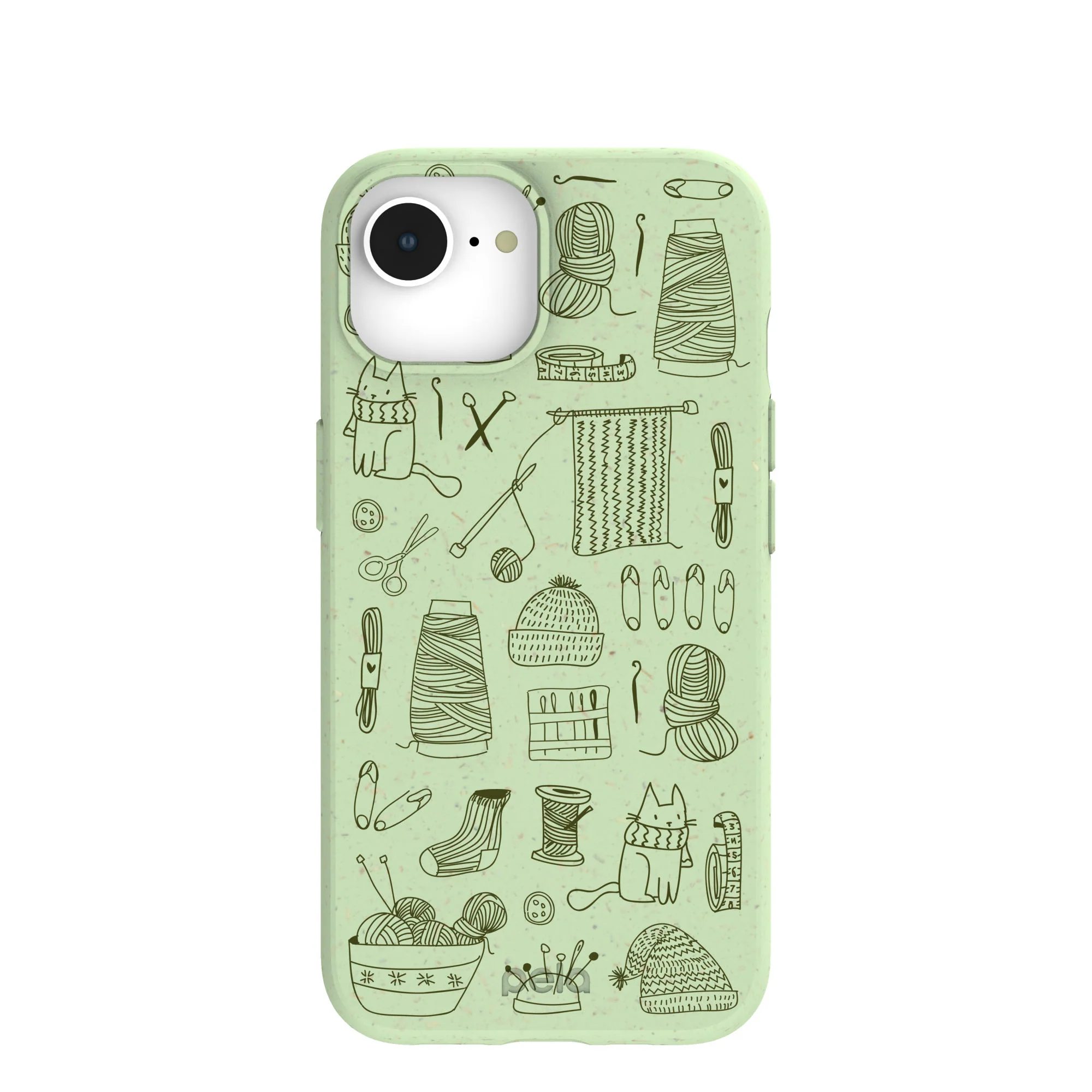 Sage Green Knit Nook iPhone 16e/17e Case