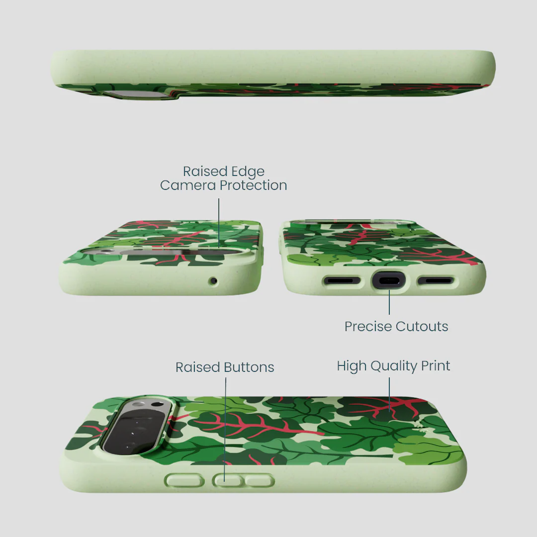 Sage Green Leafy Greens Google Pixel 10 Pro XL Case - Image 3