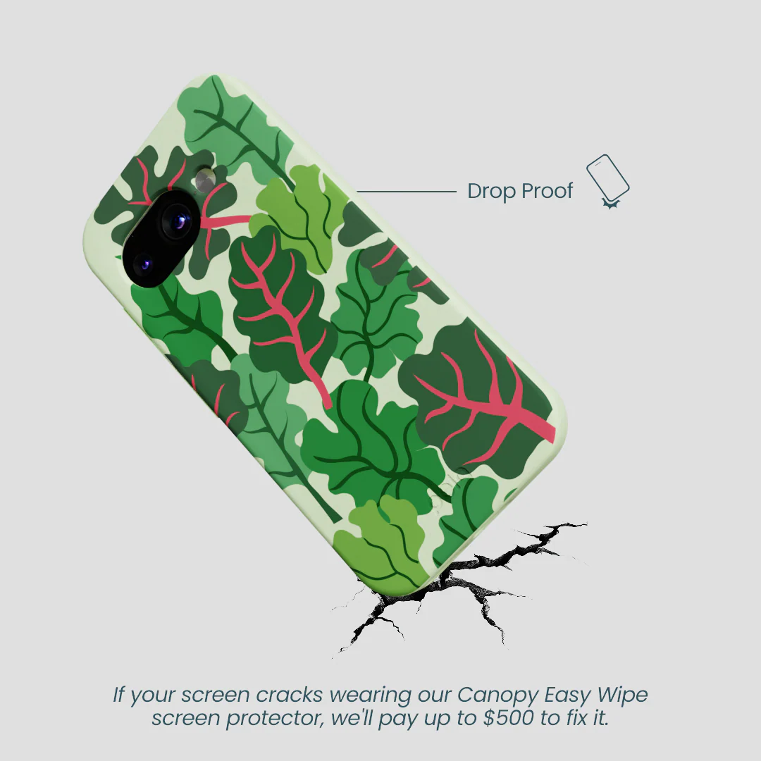 Sage Green Leafy Greens Google Pixel 9a Case - Image 5