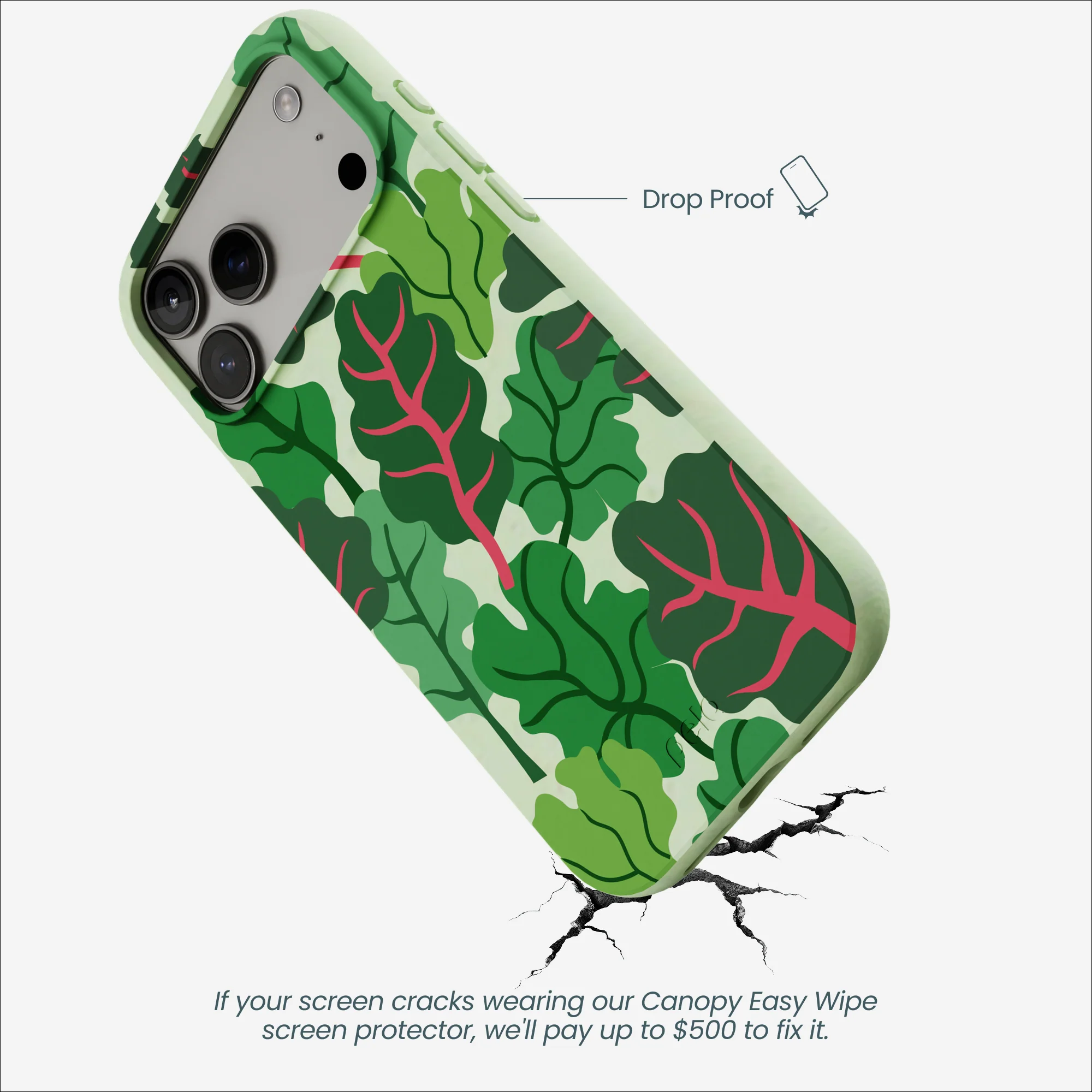 Sage Green Leafy Greens iPhone 17 Pro Max Case - Image 5