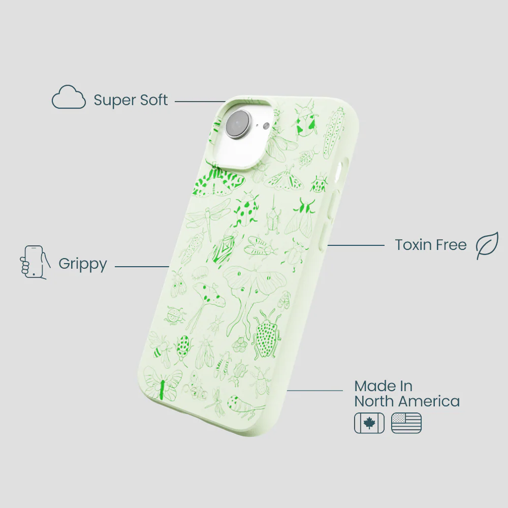 Sage Green Linear Entomology iPhone 16e/17e Case - Image 4