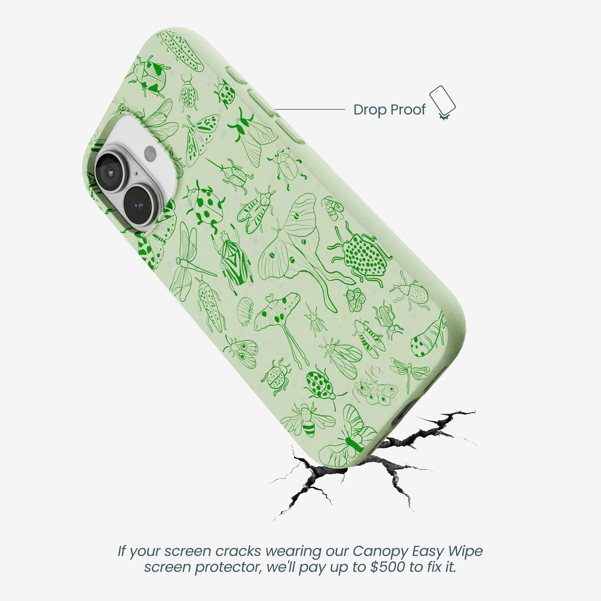 Sage Green Linear Entomology iPhone 17 Case - Image 5