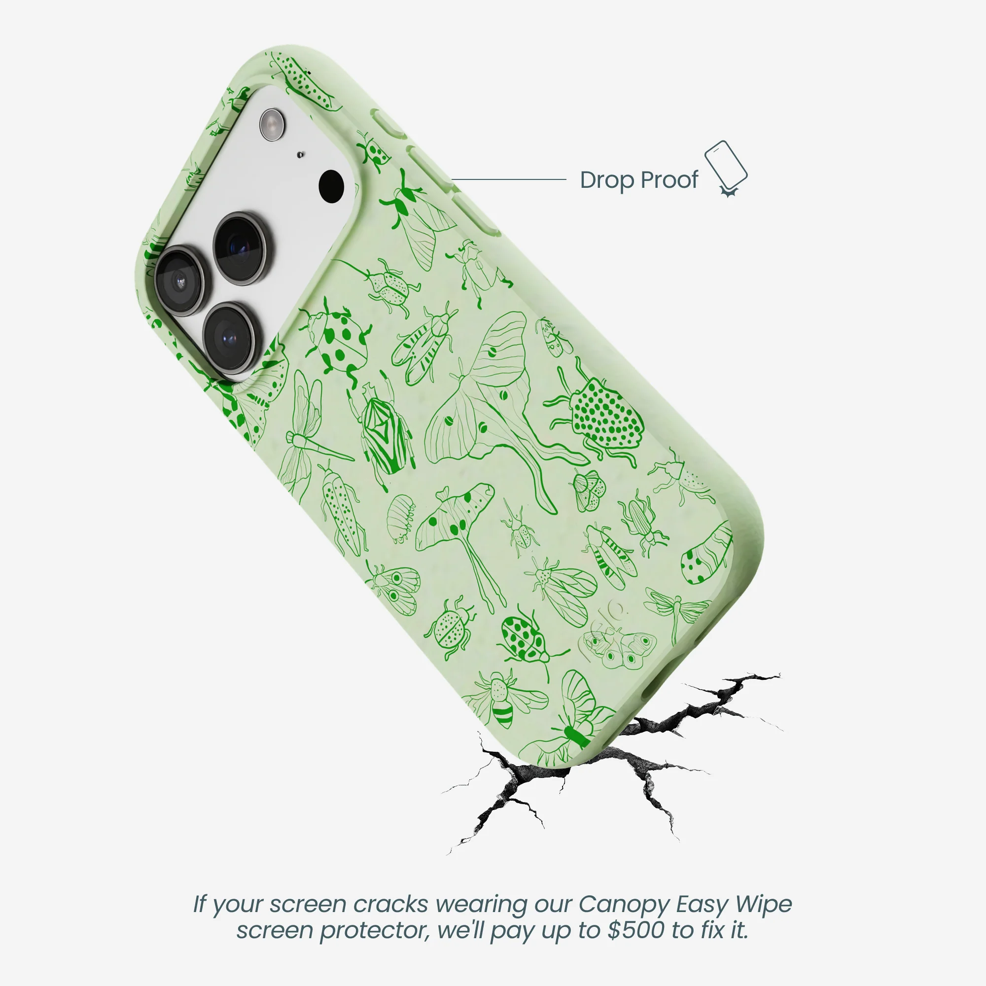 Sage Green Linear Entomology iPhone 17 Pro Case - Image 5