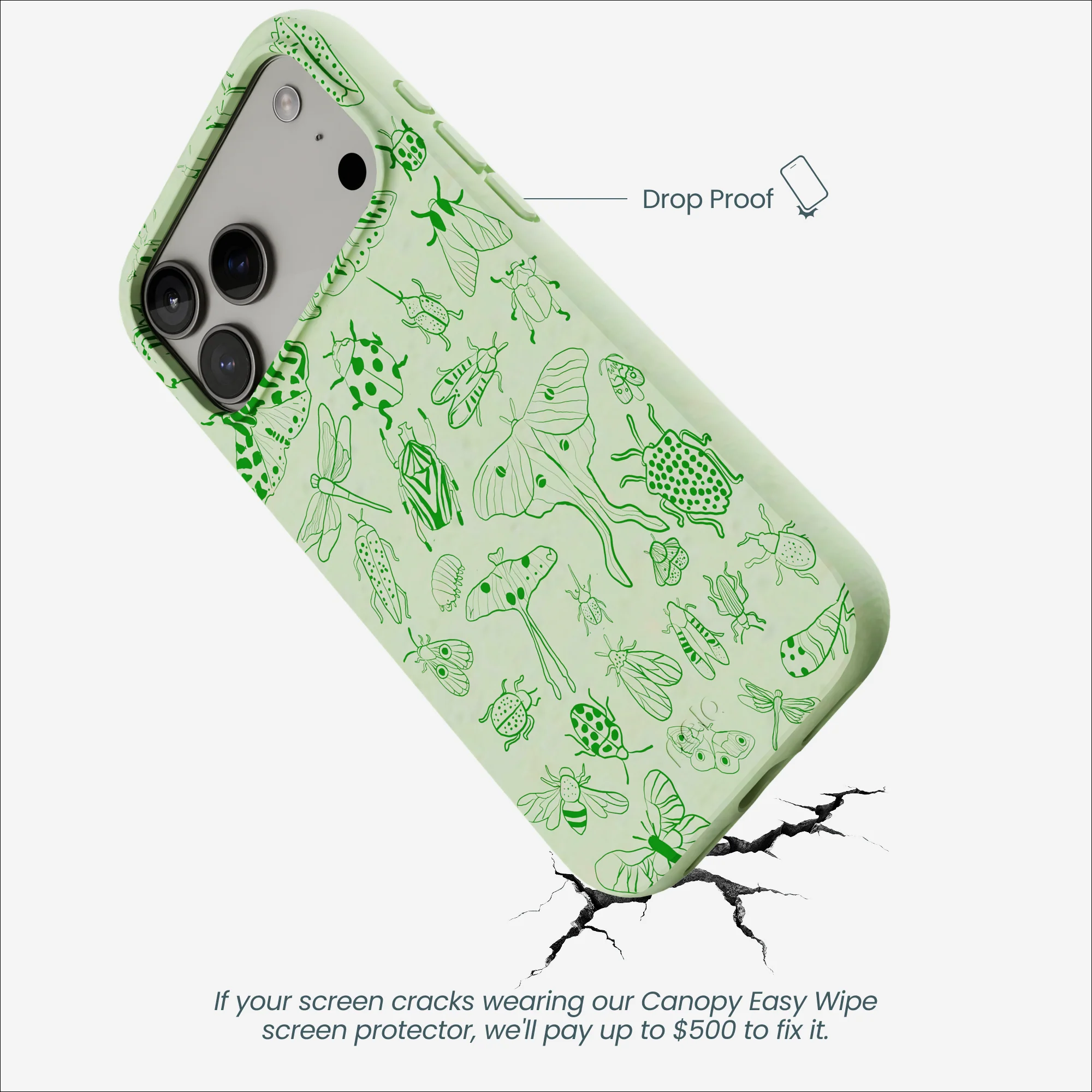 Sage Green Linear Entomology iPhone 17 Pro Max Case - Image 5