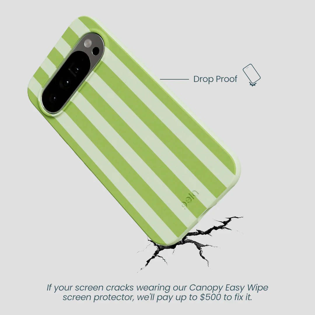 Sage Green Meadow Stripes Google Pixel 10 Pro XL Case - Image 4