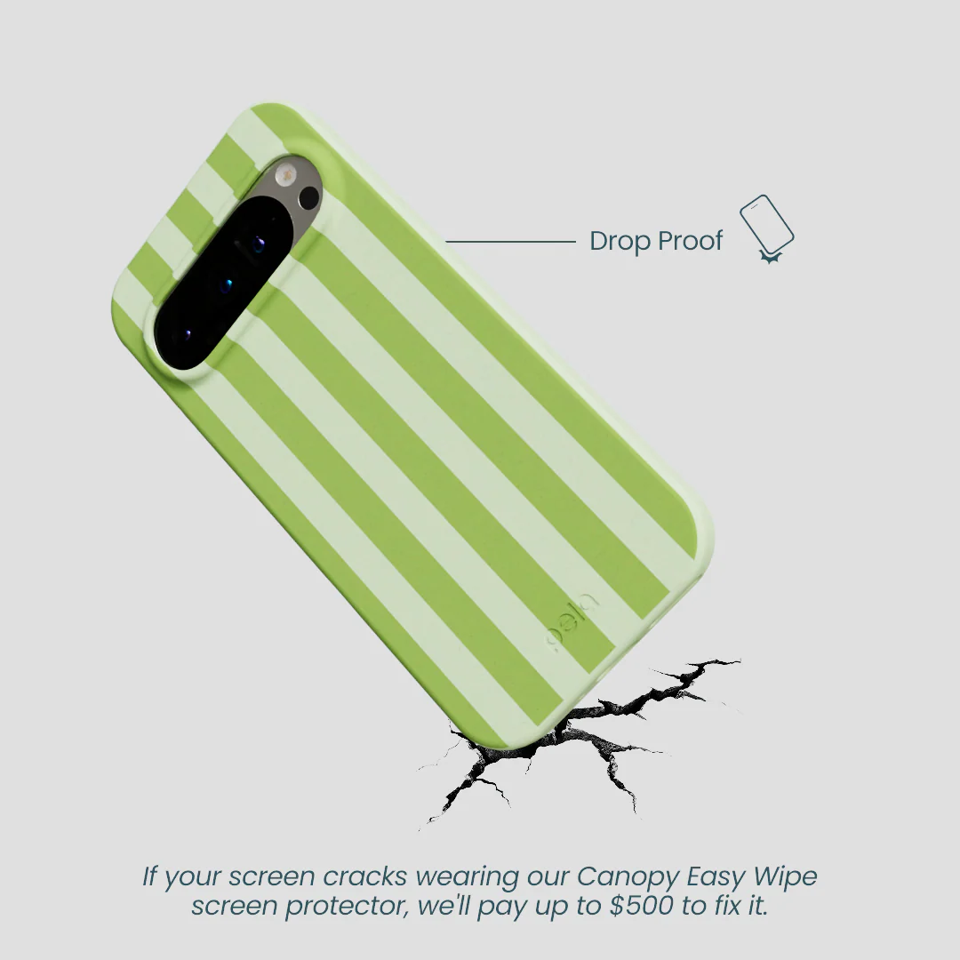 Sage Green Meadow Stripes Google Pixel 9/9 Pro Case - Image 4