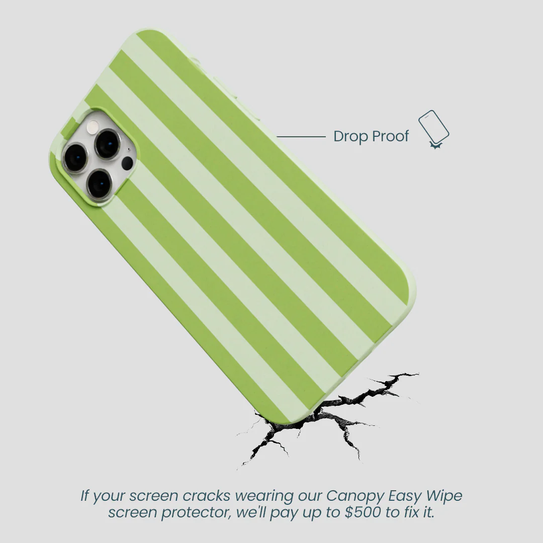 Sage Green Meadow Stripes iPhone 12 Pro Max Case - Image 5