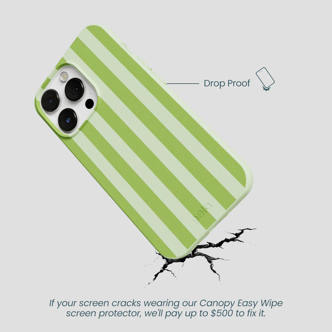 Sage Green Meadow Stripes iPhone 13 Pro Max Case - Image 5