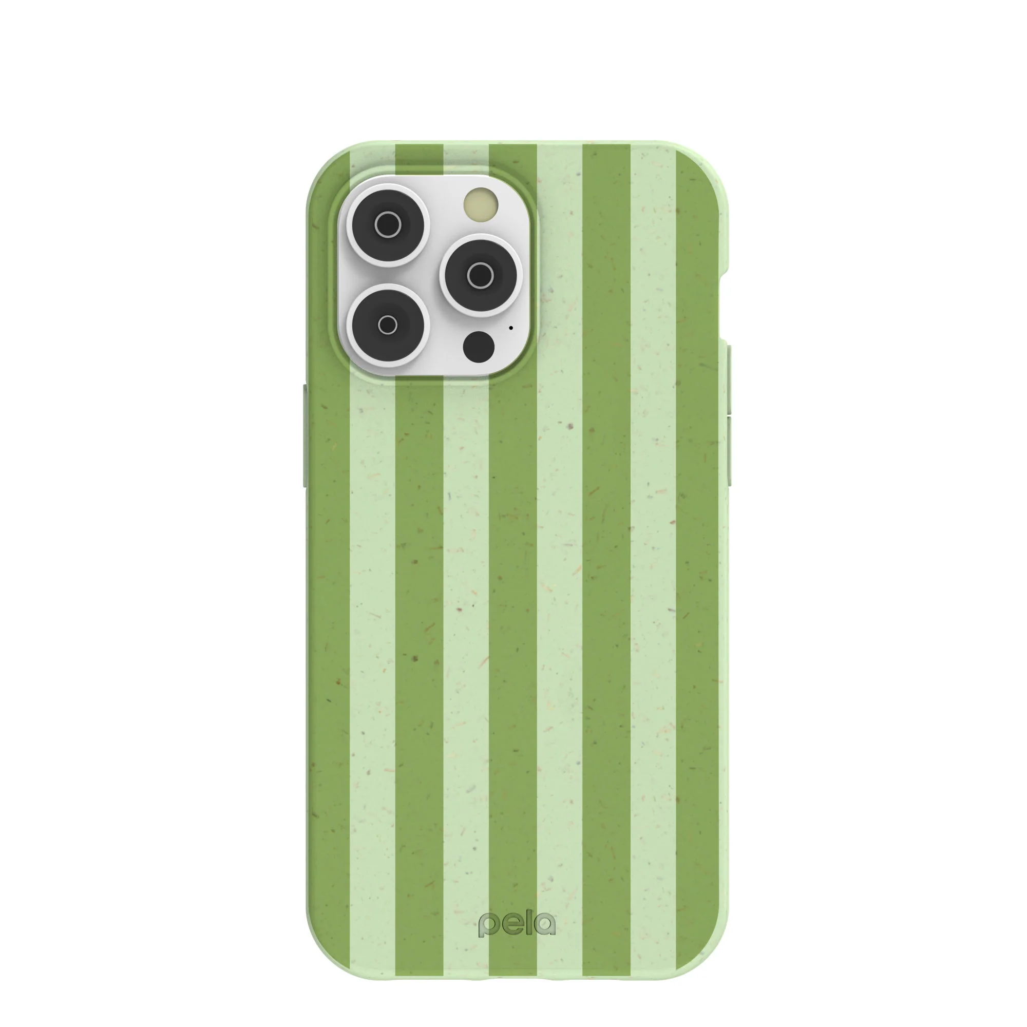 Sage Green Meadow Stripes iPhone 14 Pro Max Case