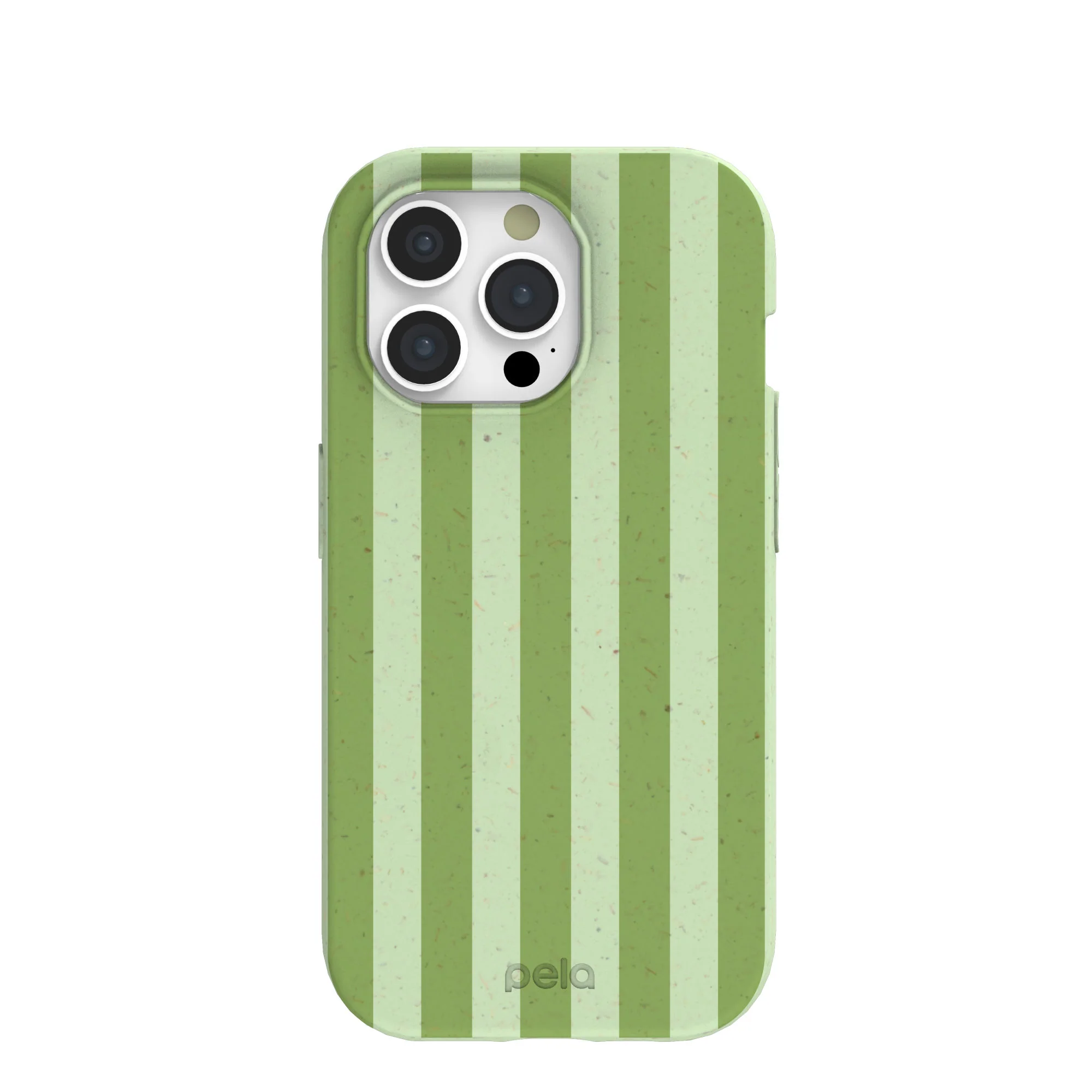Sage Green Meadow Stripes iPhone 15 Pro Case