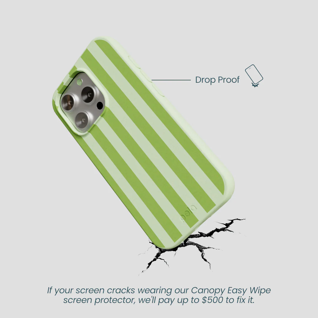 Sage Green Meadow Stripes iPhone 16 Pro Case - Image 5