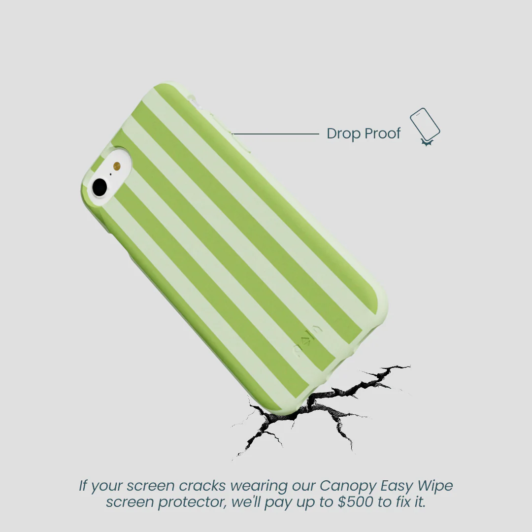 Sage Green Meadow Stripes iPhone 6/6s/7/8/SE Case - Image 5
