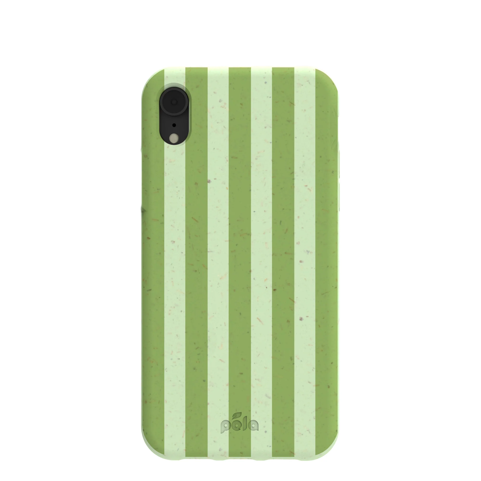 Sage Green Meadow Stripes iPhone XR Case