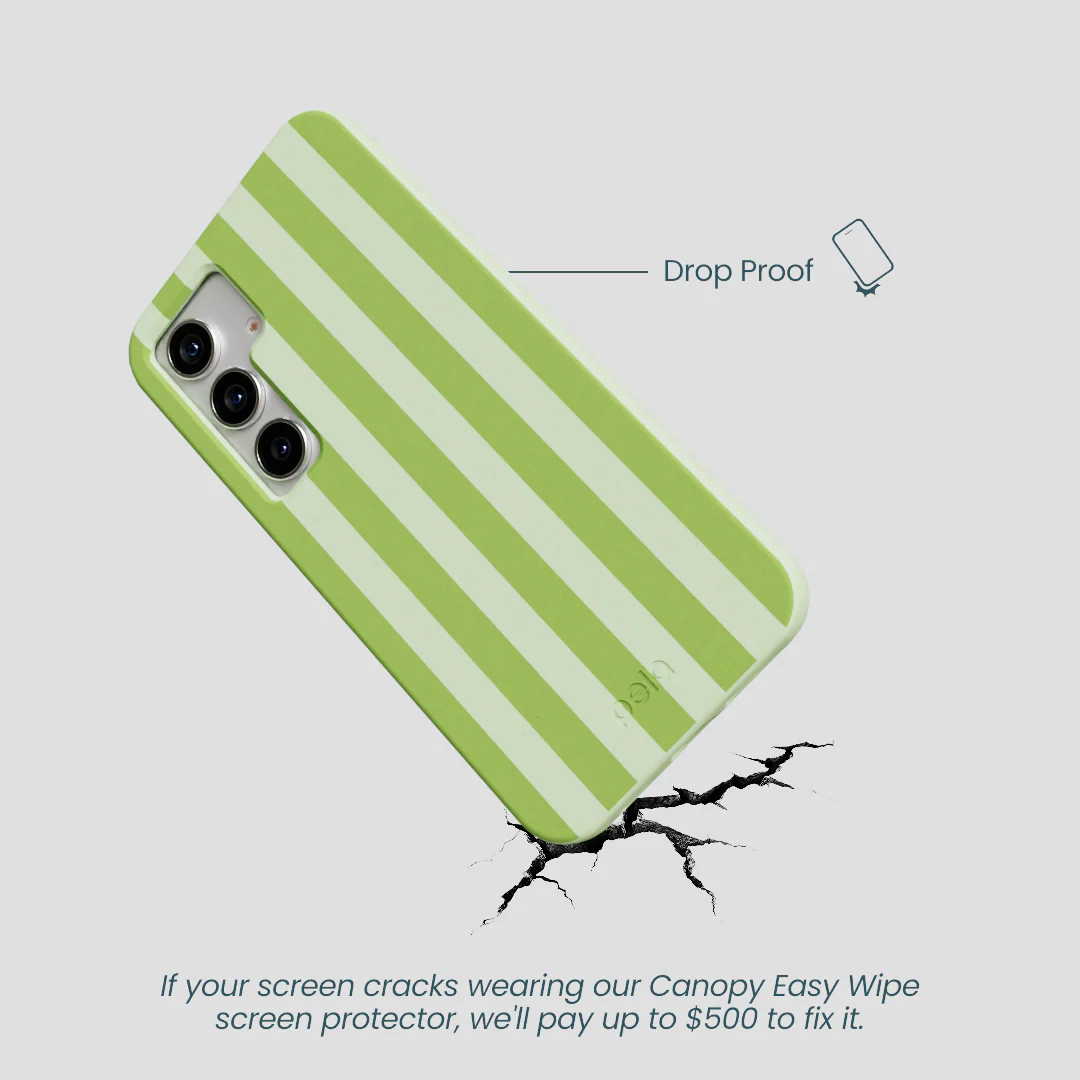 Sage Green Meadow Stripes Samsung Galaxy S25 Case - Image 4