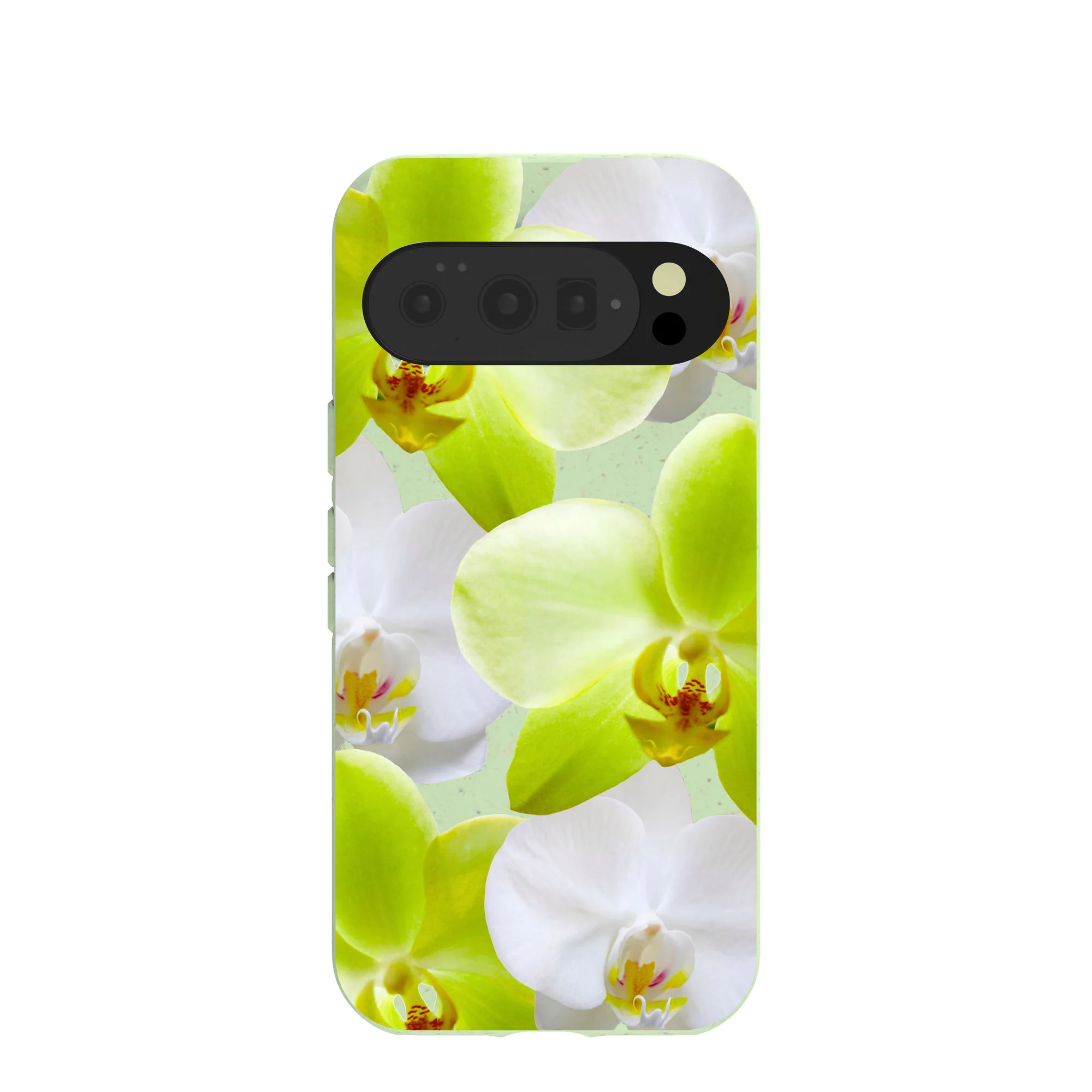 Sage Green Orchid Blooms Google Pixel 10/10 Pro Case