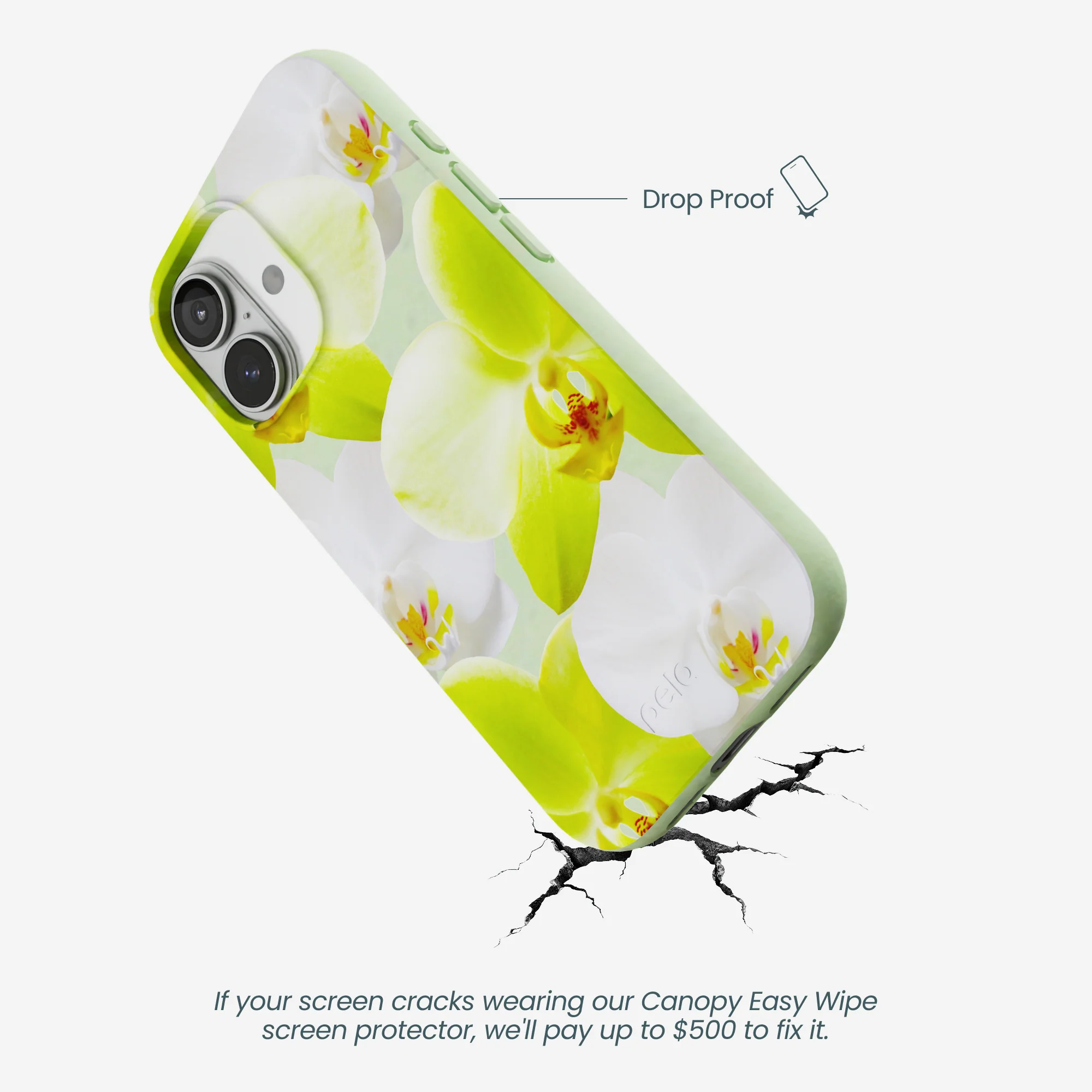 Sage Green Orchid Blooms iPhone 17 Case - Image 5