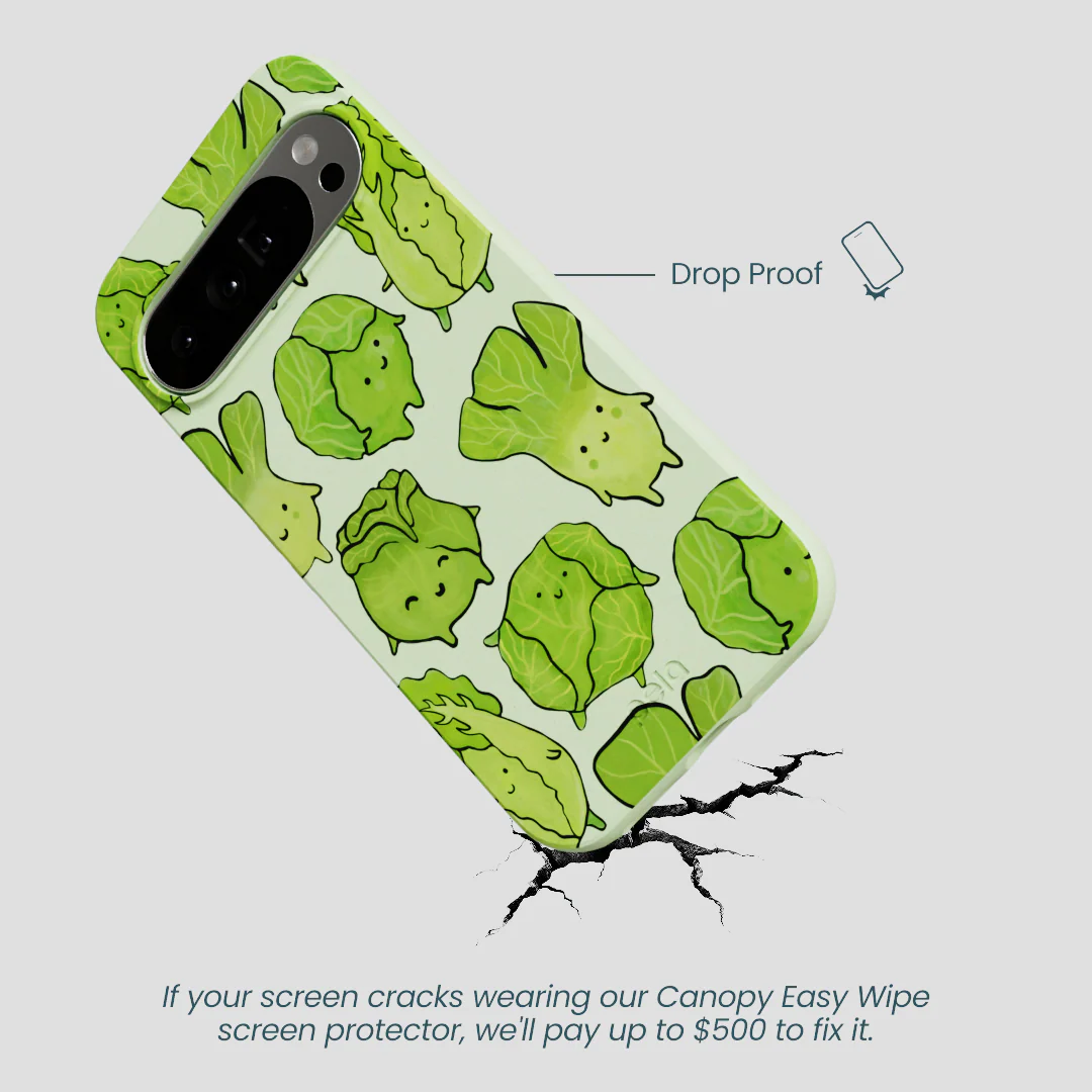 Sage Green Silly Cabbage Google Pixel 10 Pro XL Case - Image 5