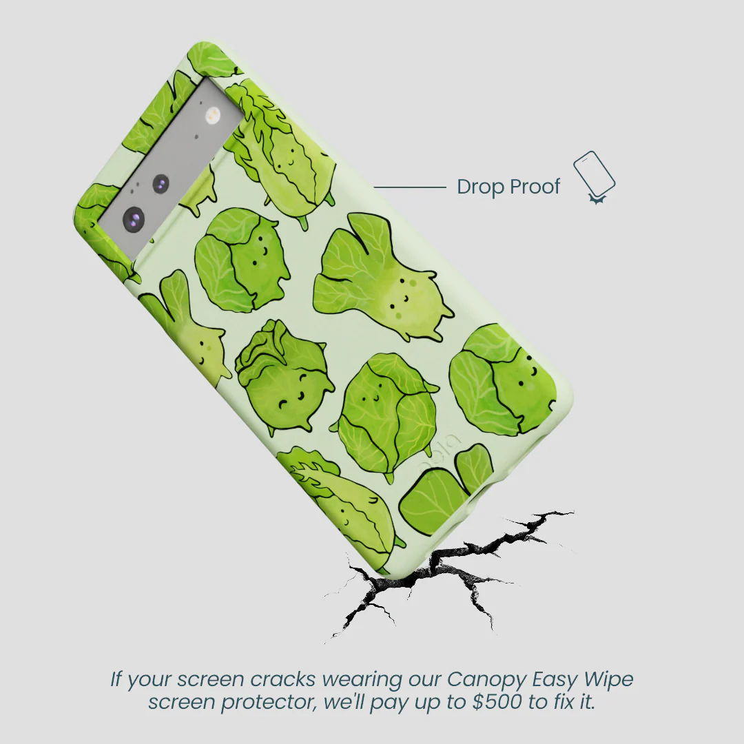 Sage Green Silly Cabbage Google Pixel 6 Case - Image 5