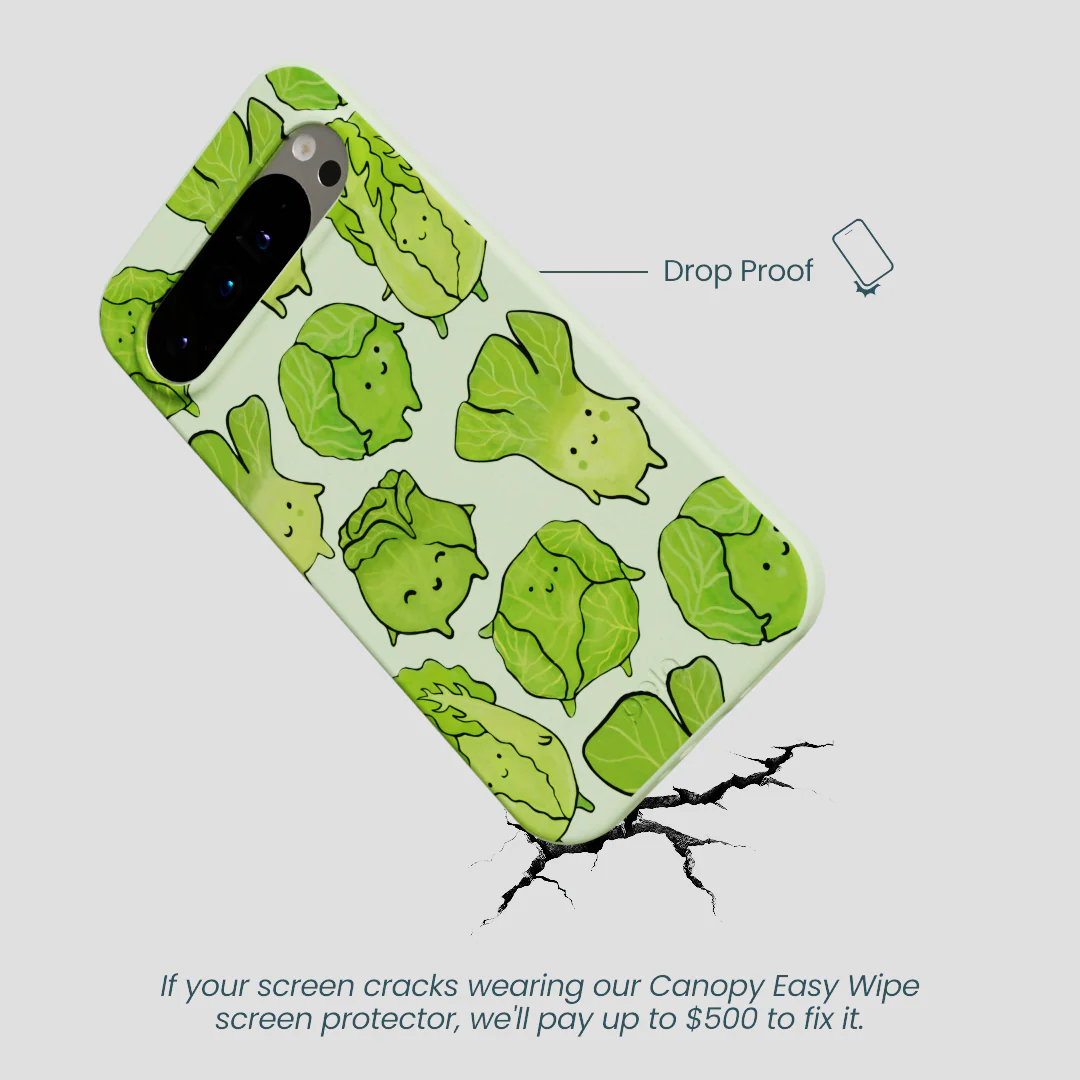 Sage Green Silly Cabbage Google Pixel 9 Pro XL Case - Image 5