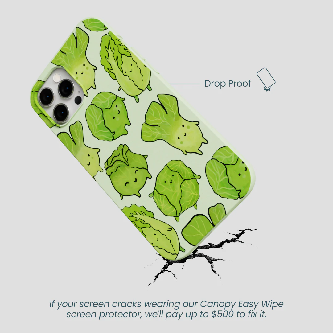 Sage Green Silly Cabbage iPhone 12 Pro Max Case - Image 5