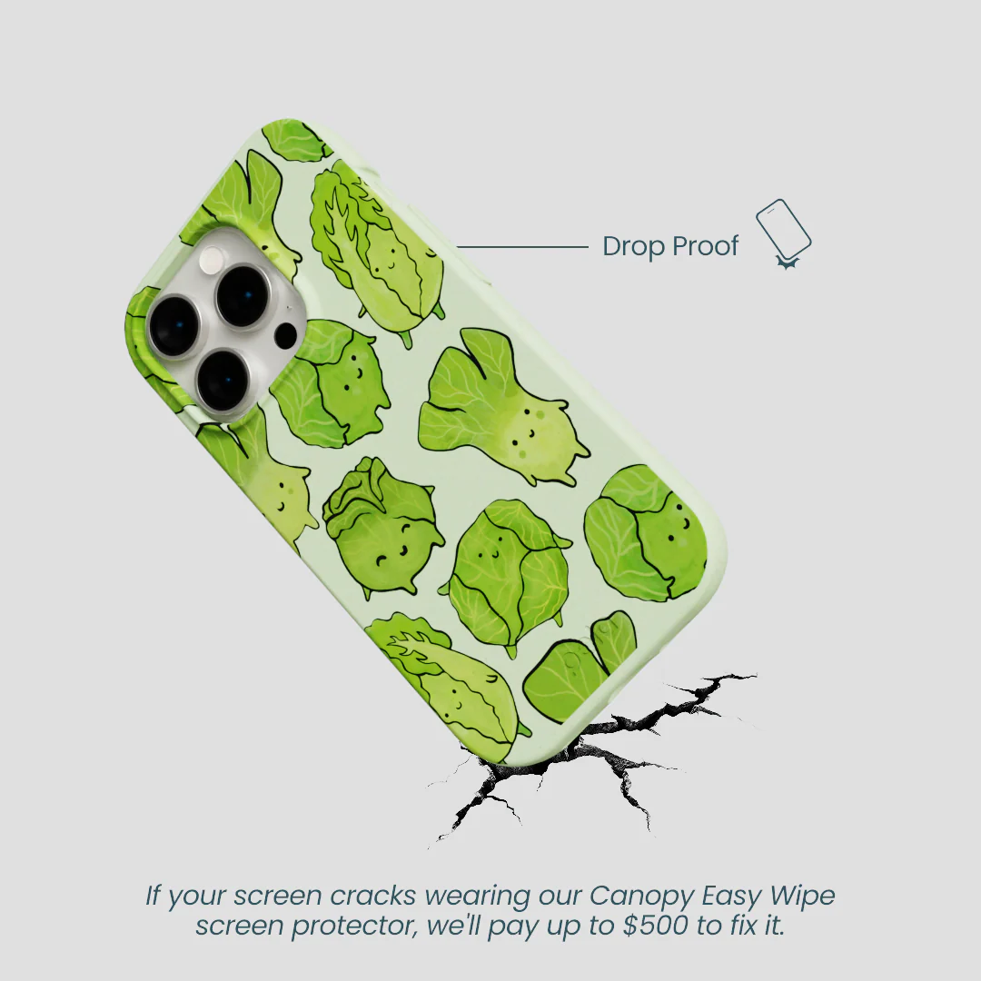 Sage Green Silly Cabbage iPhone 14 Pro Case - Image 5