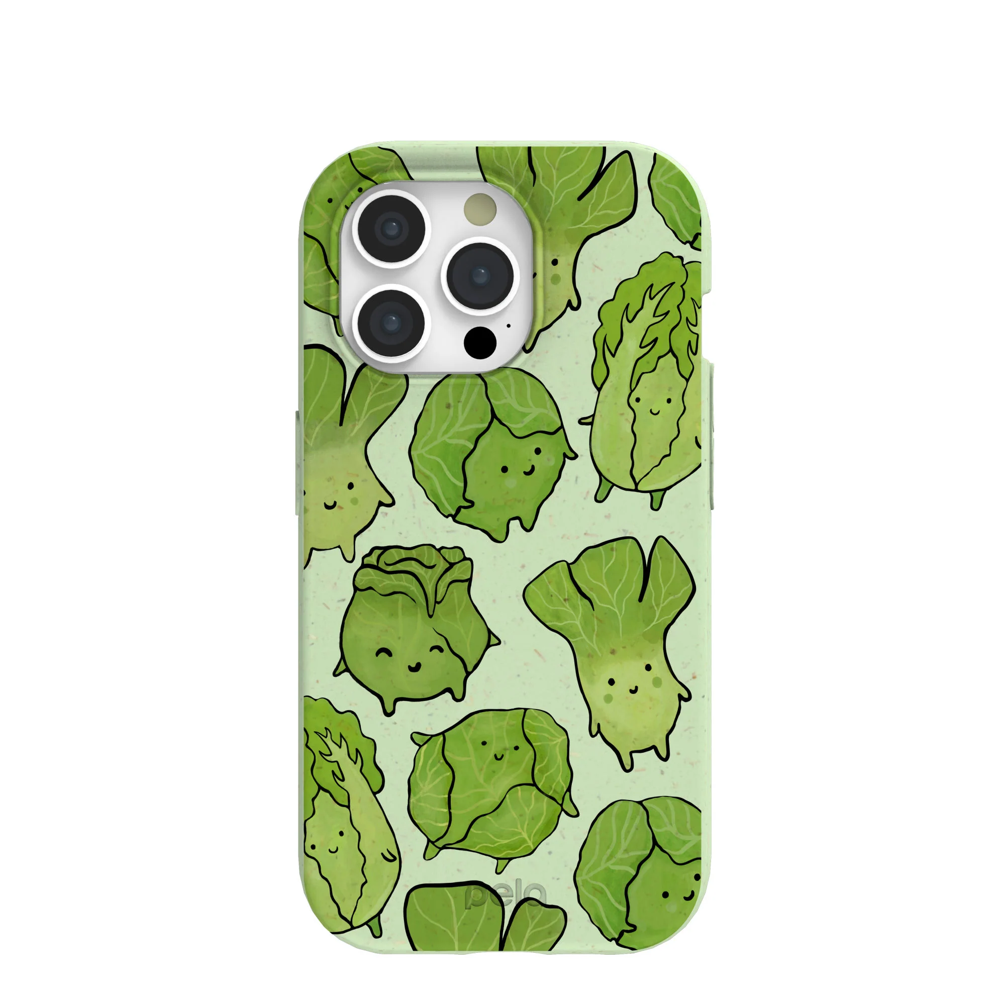 Sage Green Silly Cabbage iPhone 15 Pro Case