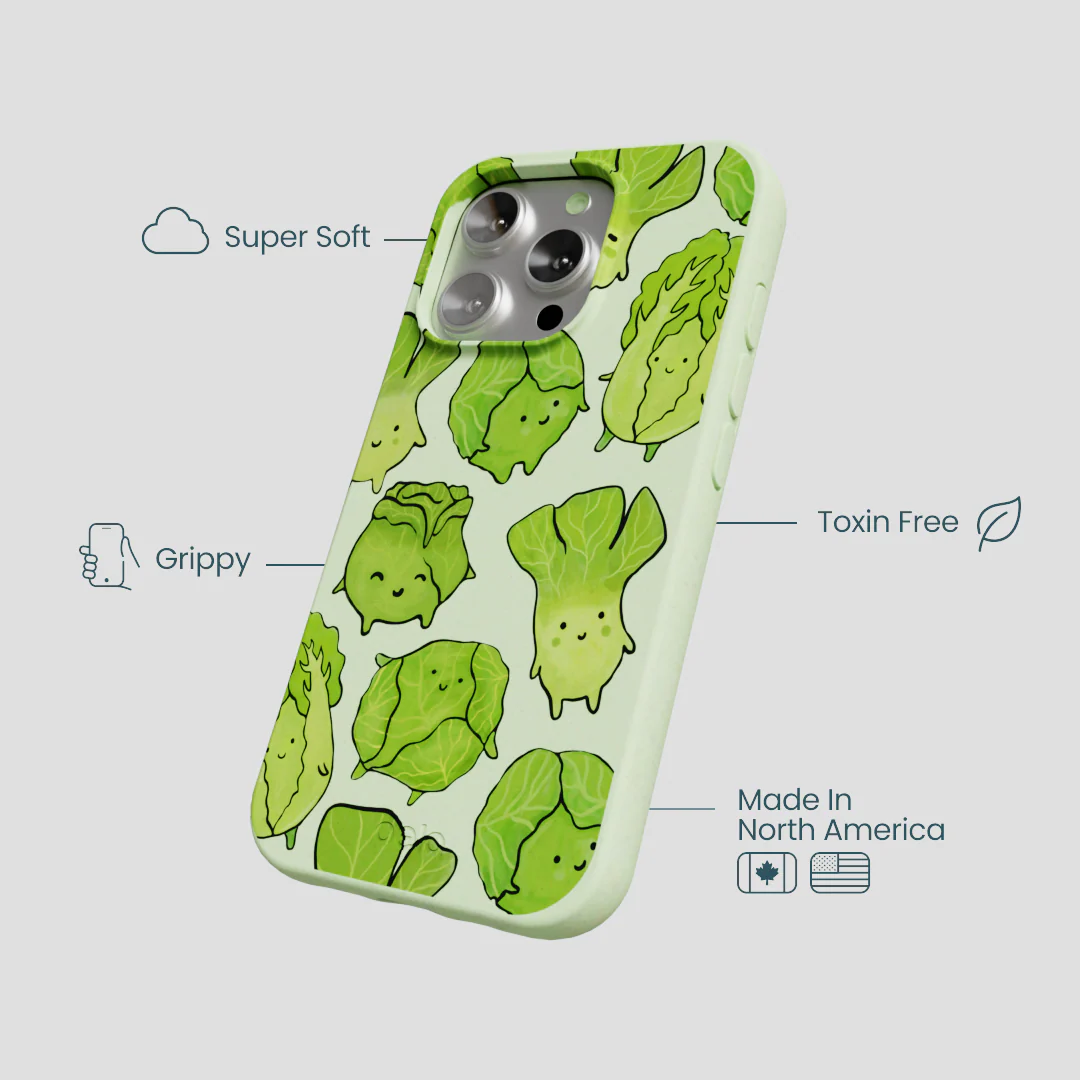 Sage Green Silly Cabbage iPhone 16 Pro Case - Image 4