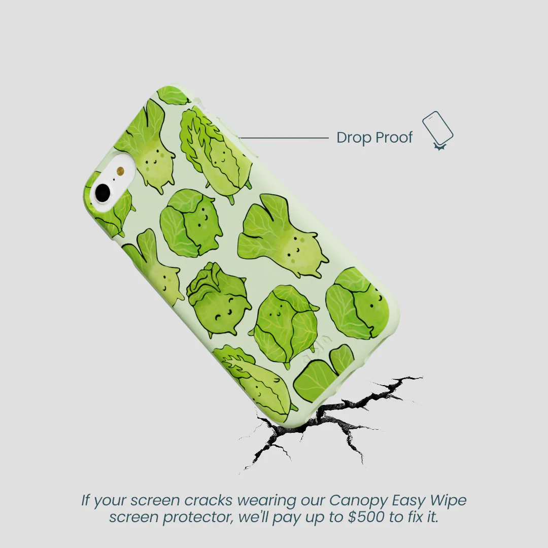 Sage Green Silly Cabbage iPhone 6/6s/7/8/SE Case - Image 5