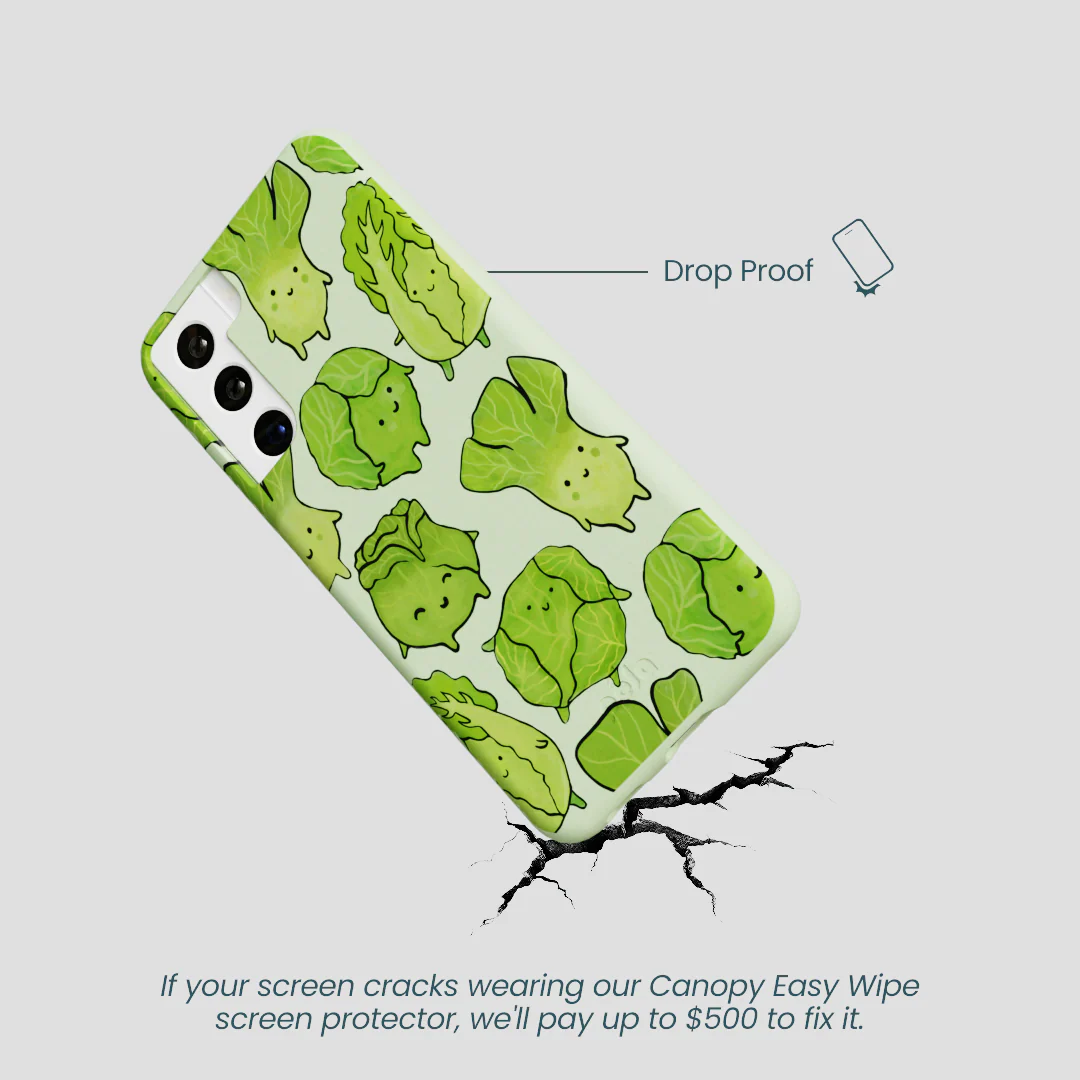Sage Green Silly Cabbage Samsung Galaxy S21 Case - Image 5