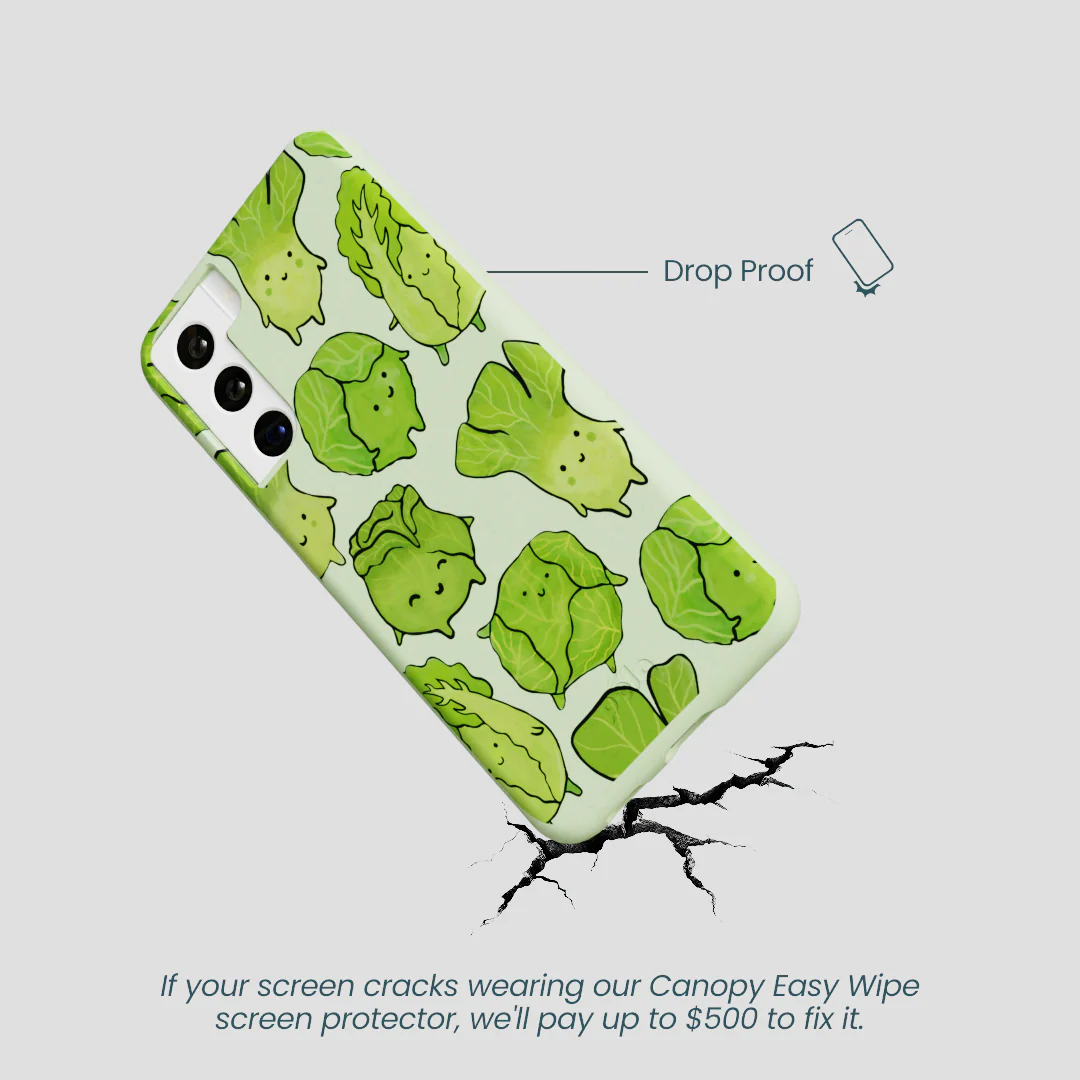 Sage Green Silly Cabbage Samsung Galaxy S22 Case - Image 5