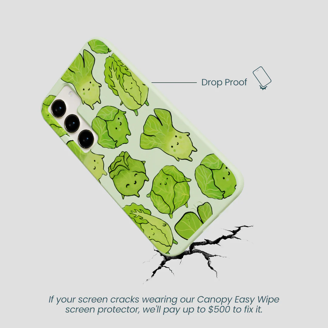 Sage Green Silly Cabbage Samsung Galaxy S23 Case - Image 5