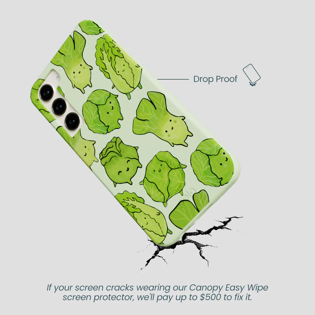 Sage Green Silly Cabbage Samsung Galaxy S23+(Plus) Case - Image 5