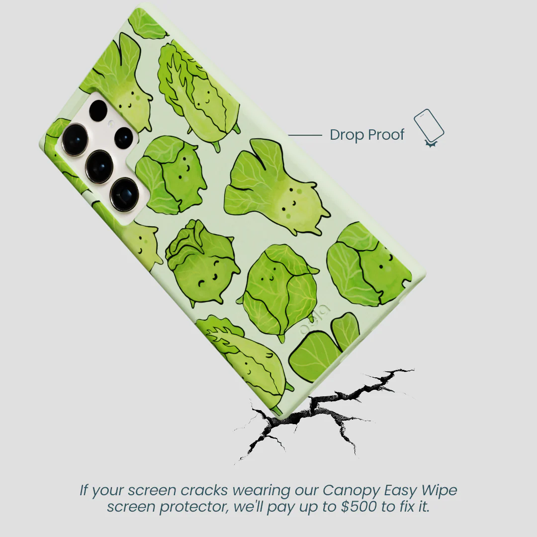Sage Green Silly Cabbage Samsung Galaxy S24 Ultra Case - Image 5