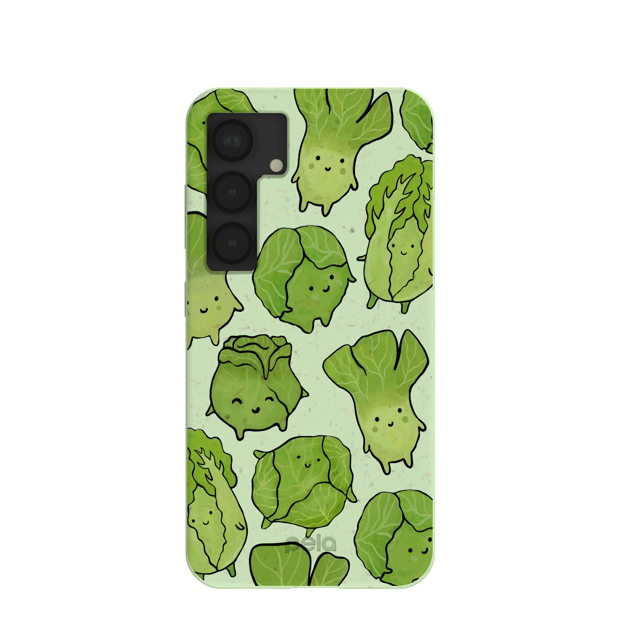 Sage Green Silly Cabbage Samsung Galaxy S25 Case