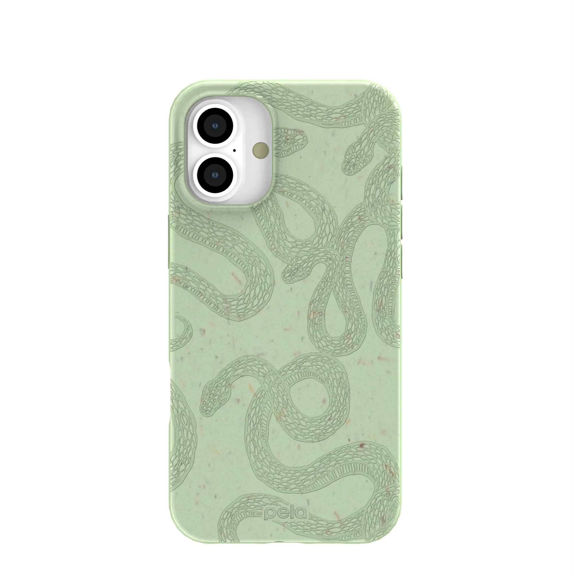 Sage Green Snaky iPhone 16 Plus Case