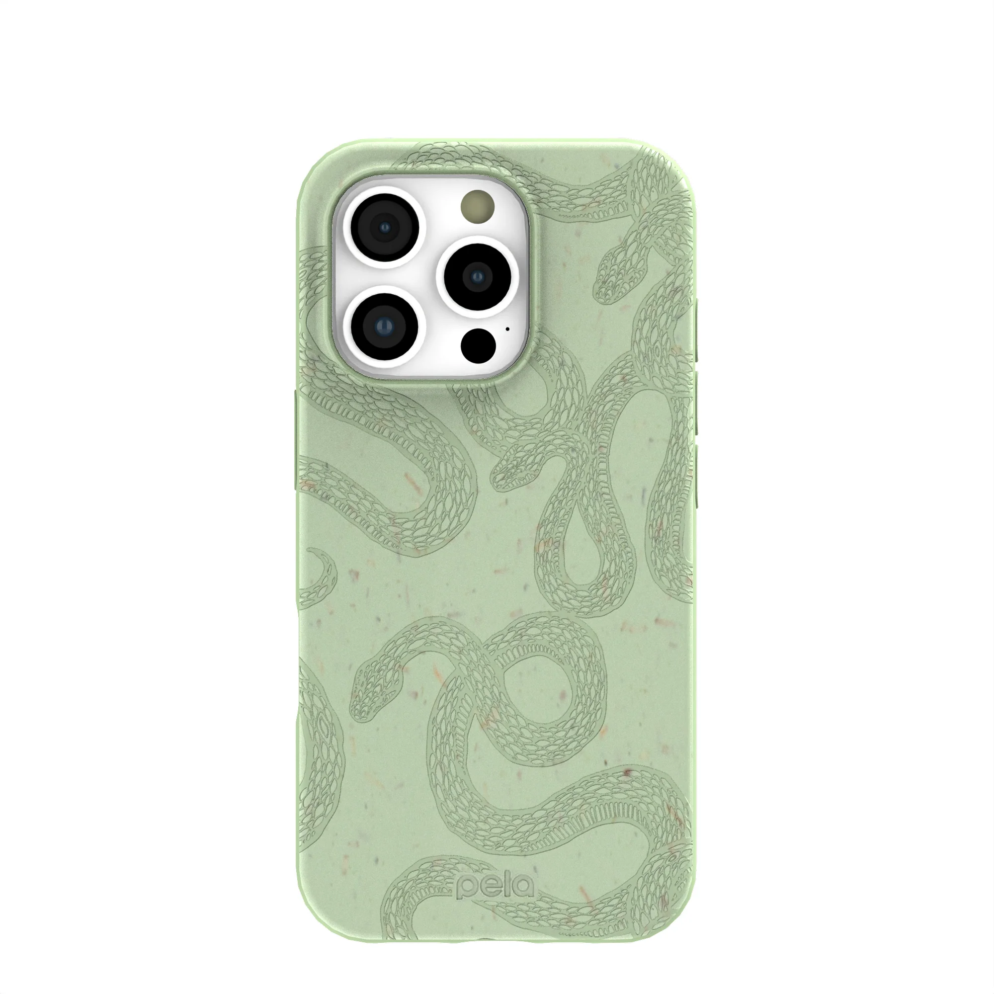 Sage Green Snaky iPhone 16 Pro Case